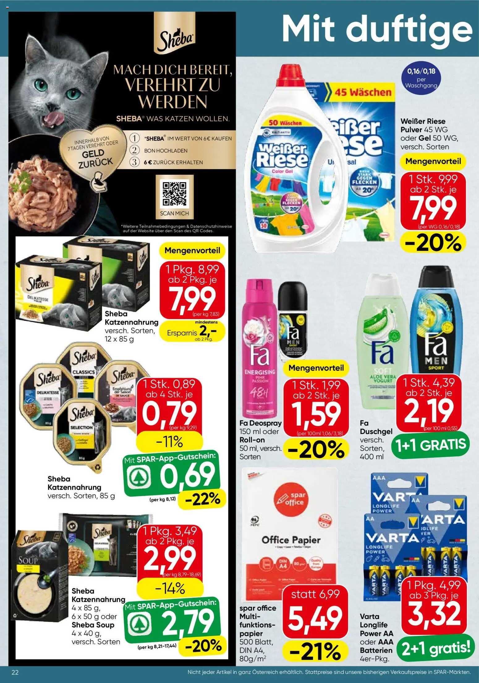Spar Flugblatt - Salzburg gültig ab 29.01.2026 | Seite: 22 | Produkte: Duschgel