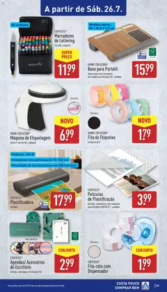 Aldi folheto │ válido de 21.07.2025 | Página: 29 | Produtos: Plastificadora, Base, Tapete