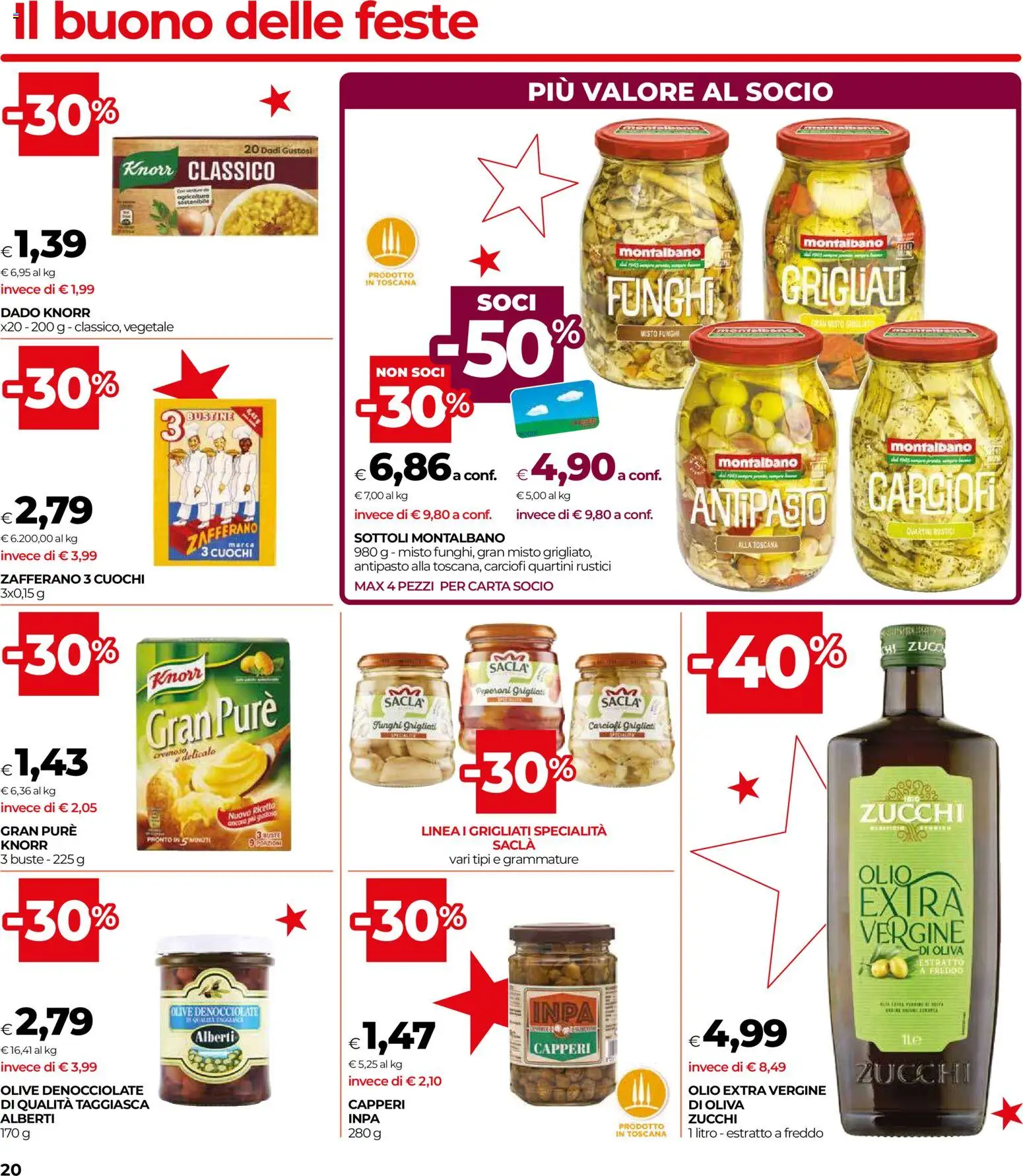Volantino COOP del 16.12.2025 | Pagina: 20 | Prodotti: Olio, Olive, Olio extra vergine, Rustici