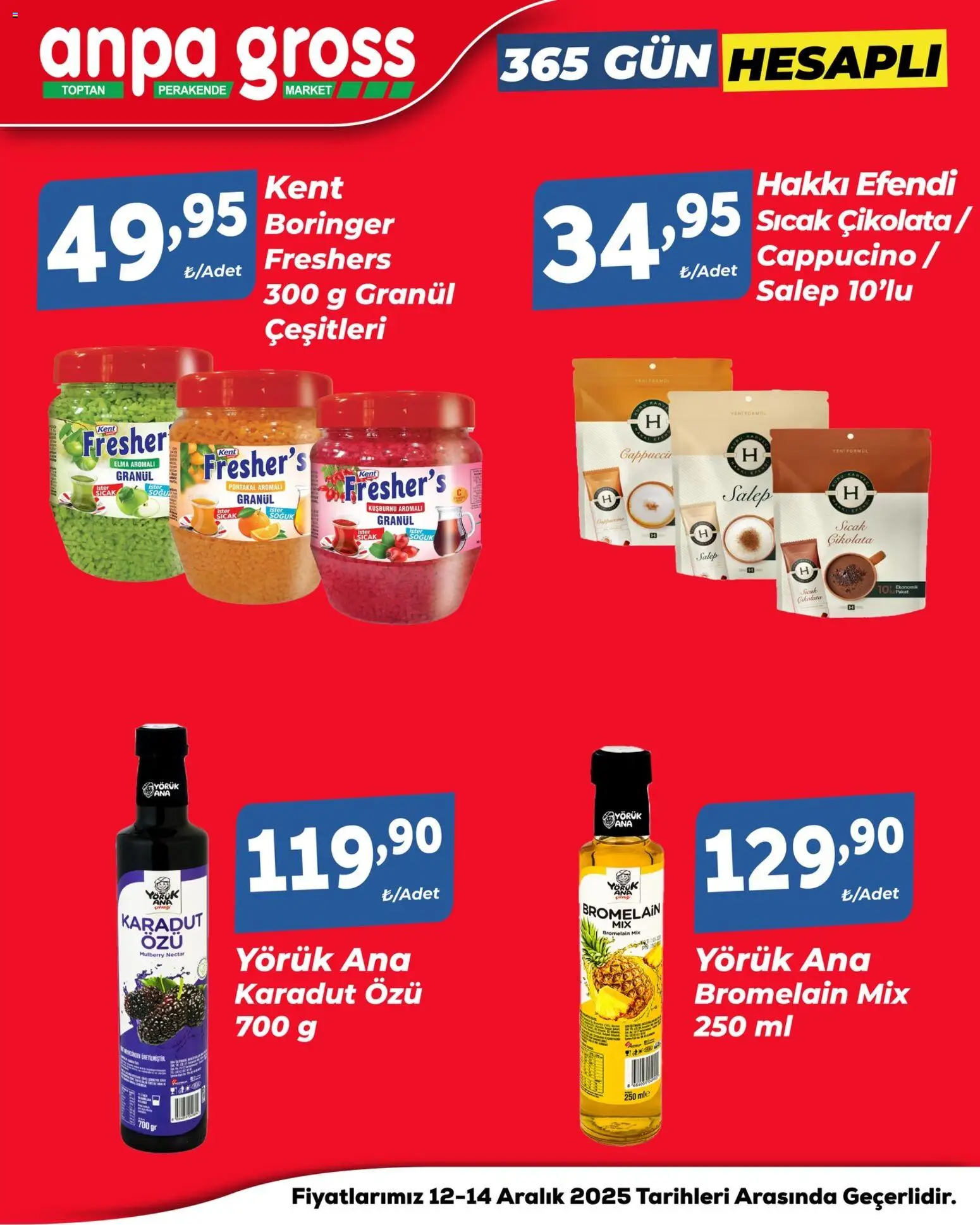 Anpa Gross Hafta Sonu Fırsatları - 12.12.2025 tarihinden itibaren geçerlidir | Sayfa: 11 | Ürünler: Çikolata, Elma, Portakal, Kuşburnu