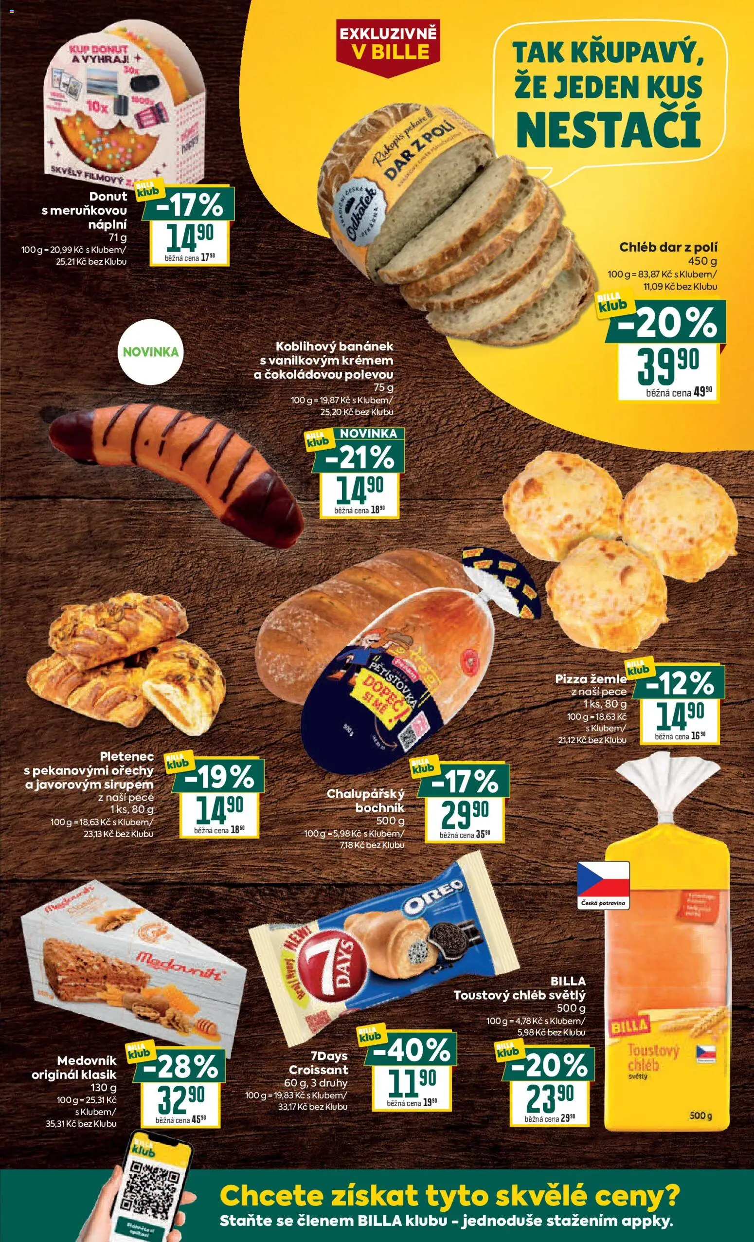 Billa Velký leták od 22.04.2026 | Strana: 13 | Produkty: Chléb, Pizza, Ořechy, Oreo