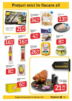 Ofertele Supeco valabile de la 27.11.2025 | Pagină: 9 | Produse: Hacıyatmaz Kedi Oyuncağı, Mici, Salam, Șuncă