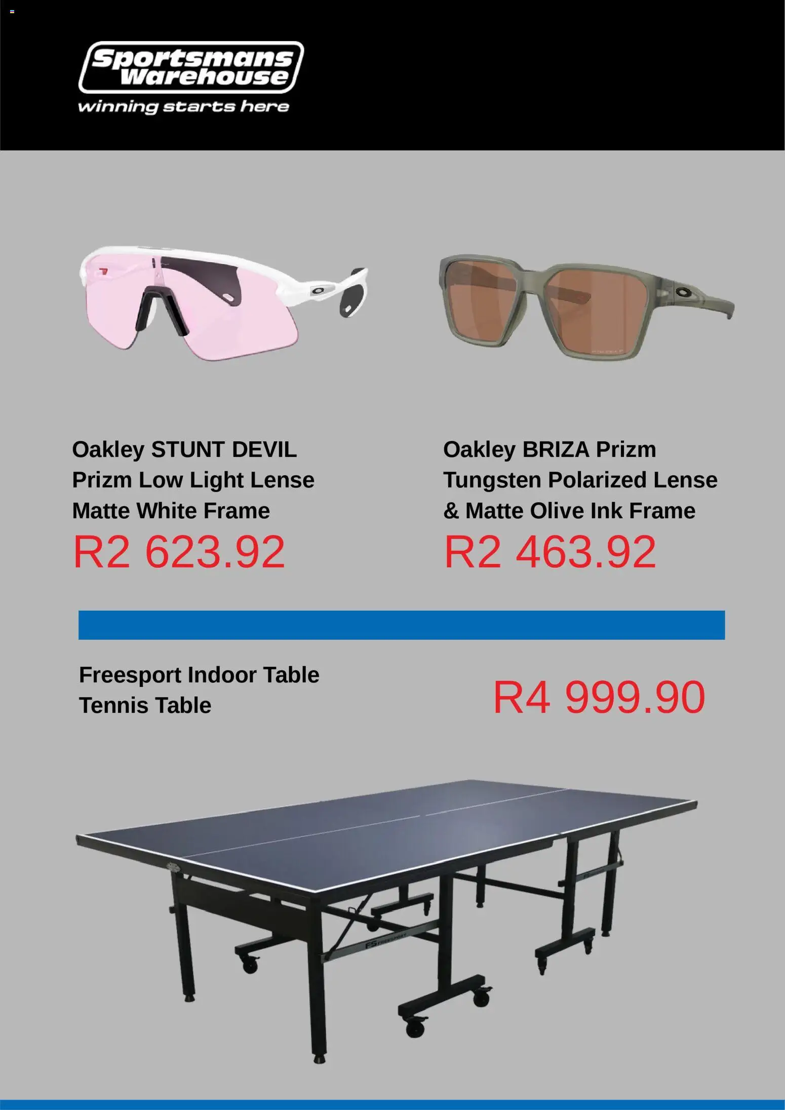 New Sportsmans Warehouse catalogue – valid from 18.11.2025 | Page: 4 | Products: Frame, Table, Light