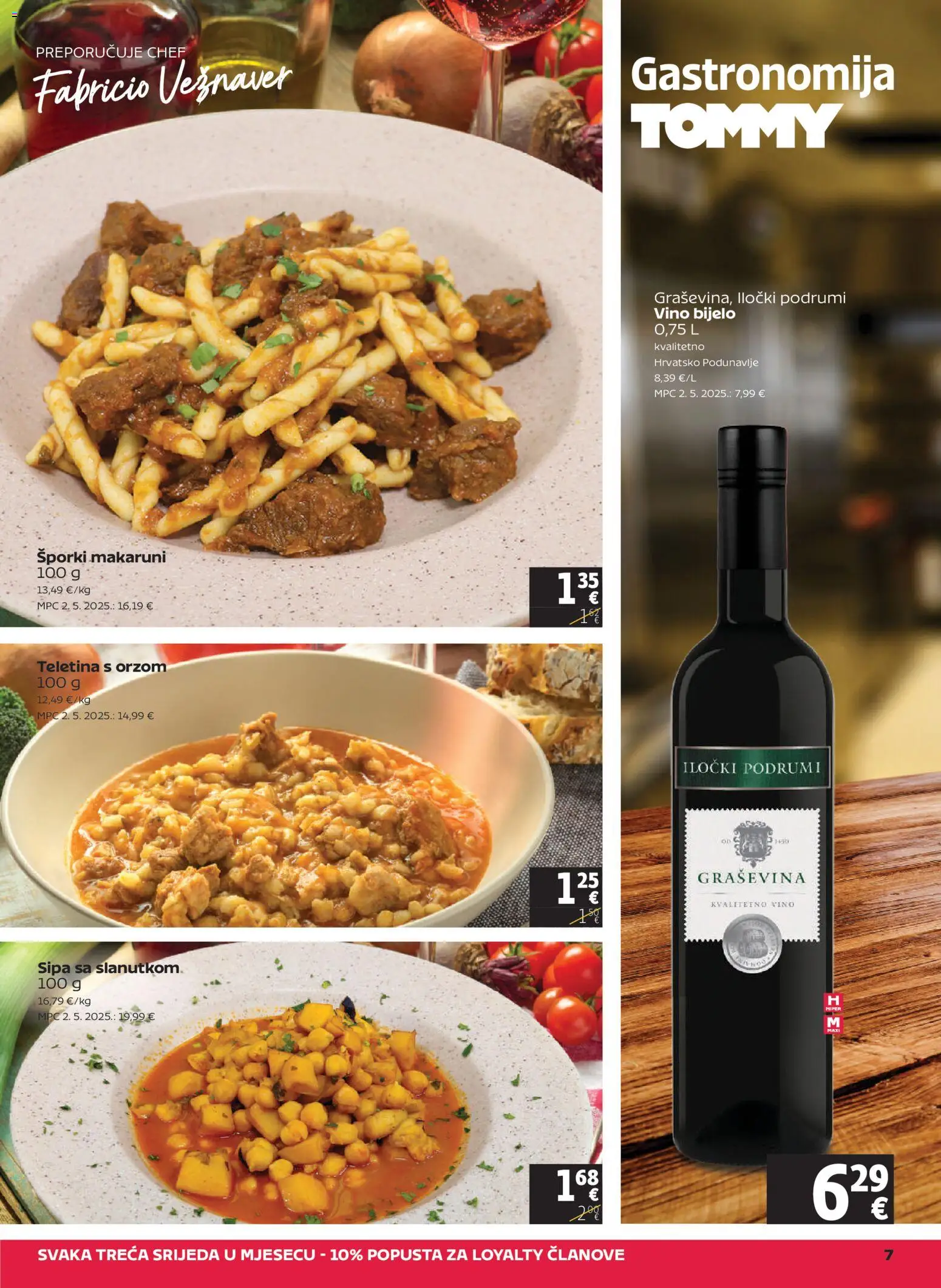 Tommy katalog | vrijedi od 11.12.2025 | Stranica: 7 | Proizvodi: Sipa, Teletina, Vino
