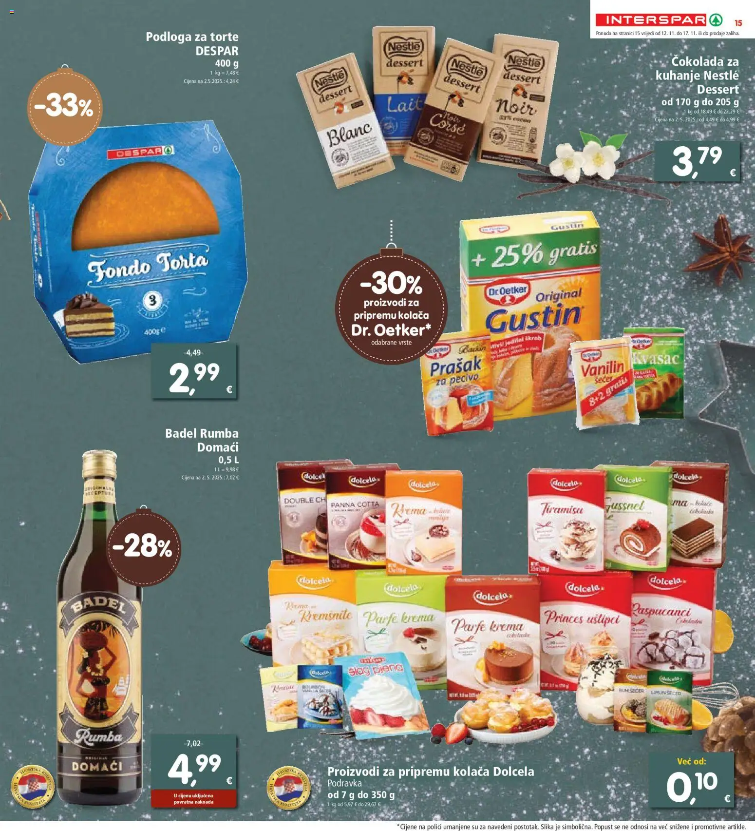 Interspar katalog | vrijedi od 12.11.2025 | Stranica: 17 | Proizvodi: Čokolada, Krema, Pecivo, Torta