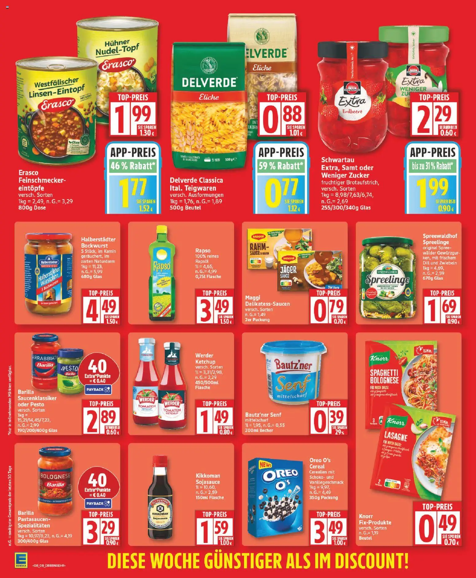 Edeka Prospekt 	 – gültig ab 16.02.2026 | Seite: 8 | Produkte: Bockwurst, Kamin, Dill, Ketchup