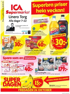 ICA Supermarket - Lund - Förhandsvisning av reklamblad från butik ICA Supermarket aktuell från 20.10.2025