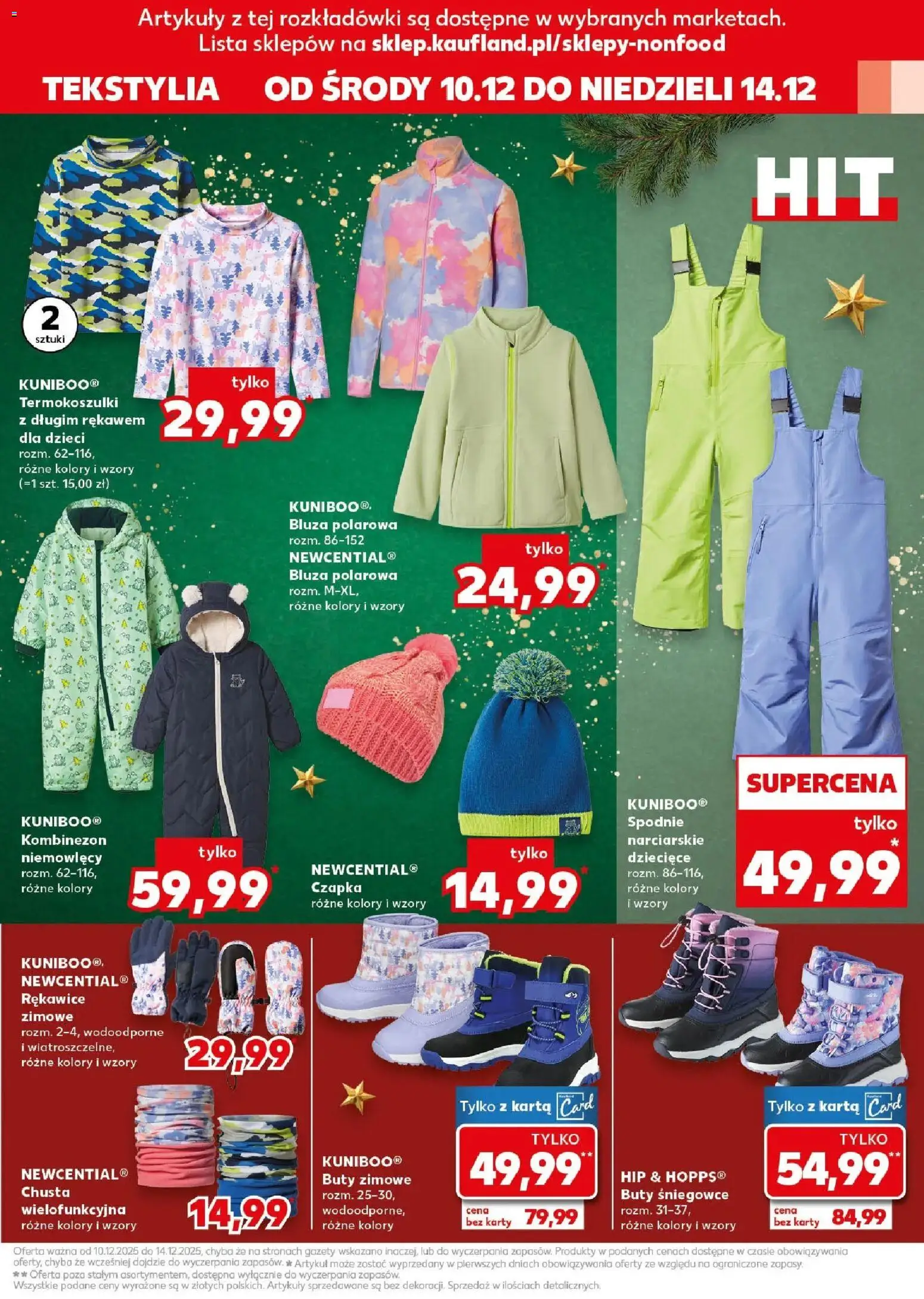 Kaufland gazetka - Mega okazje od 10.12.2025 | Strona: 9 | Produkty: Kombinezon, Buty, Czapka, Buty zimowe
