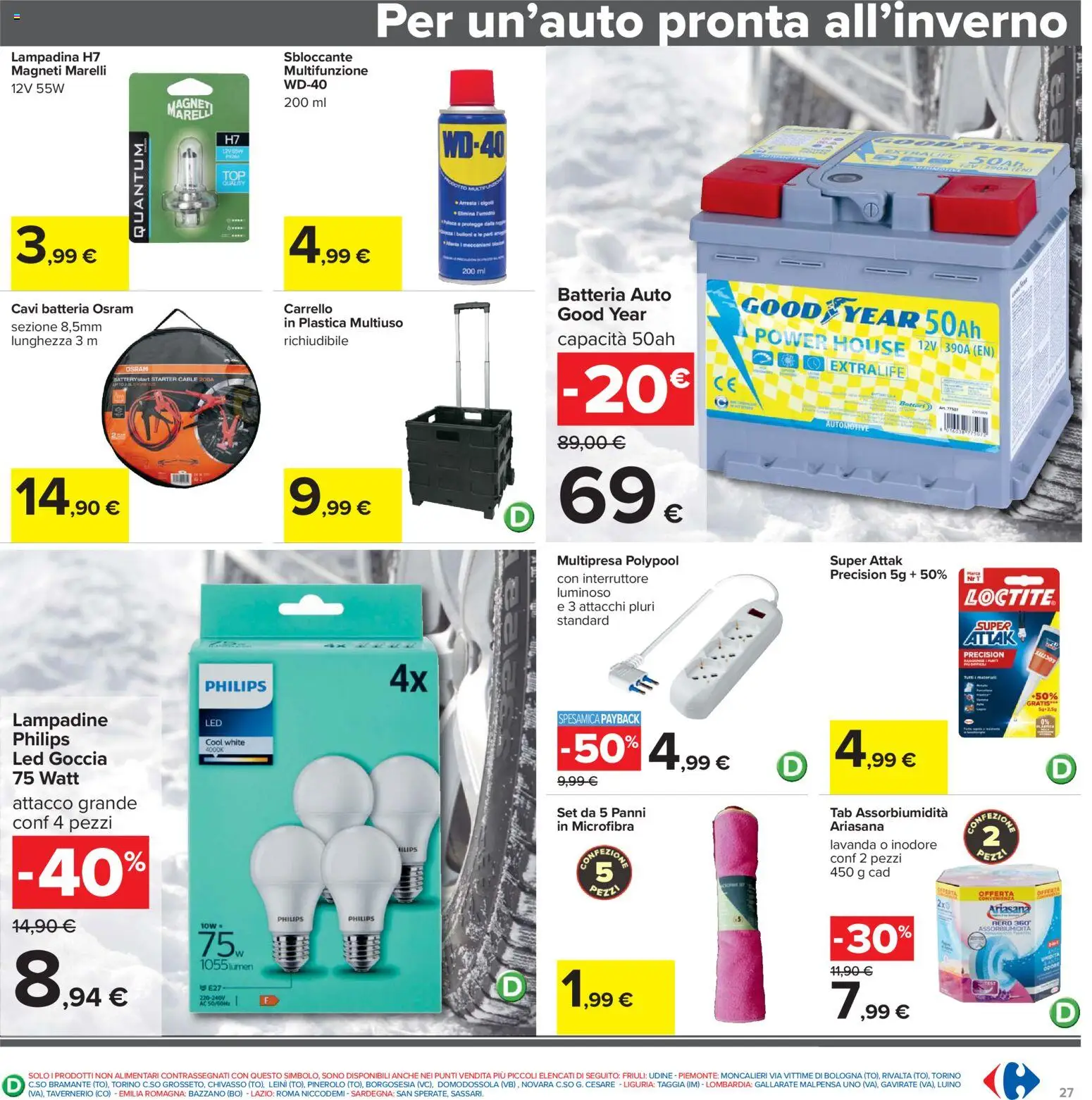 Volantino Carrefour del 02.01.2026 | Pagina: 27 | Prodotti: Carrello, Lavanda, Batteria