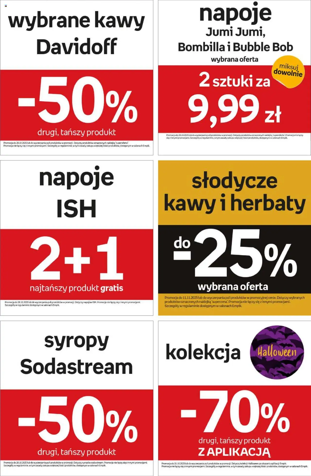 Empik promocje od 15.10.2025 | Strona: 128 | Produkty: Słodycze, Napoje, Bób, Sodastream
