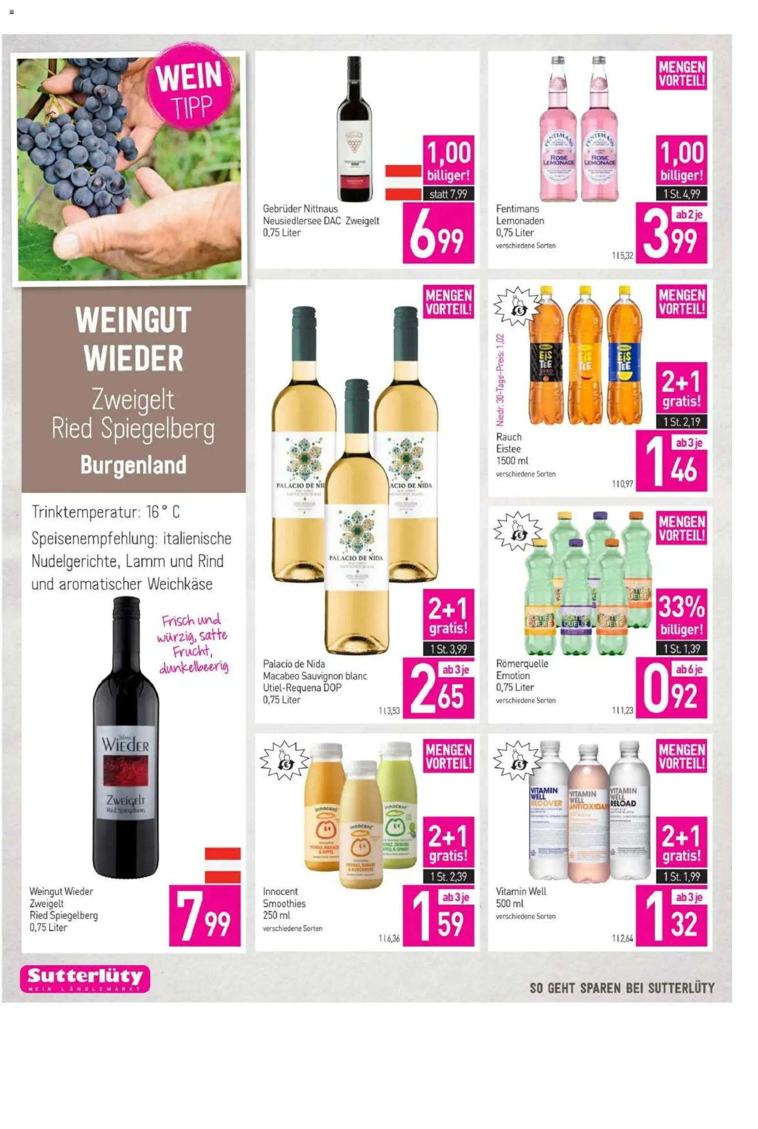 Sutterlüty Flugblatt gültig ab 26.02.2026 | Seite: 16 | Produkte: Wein