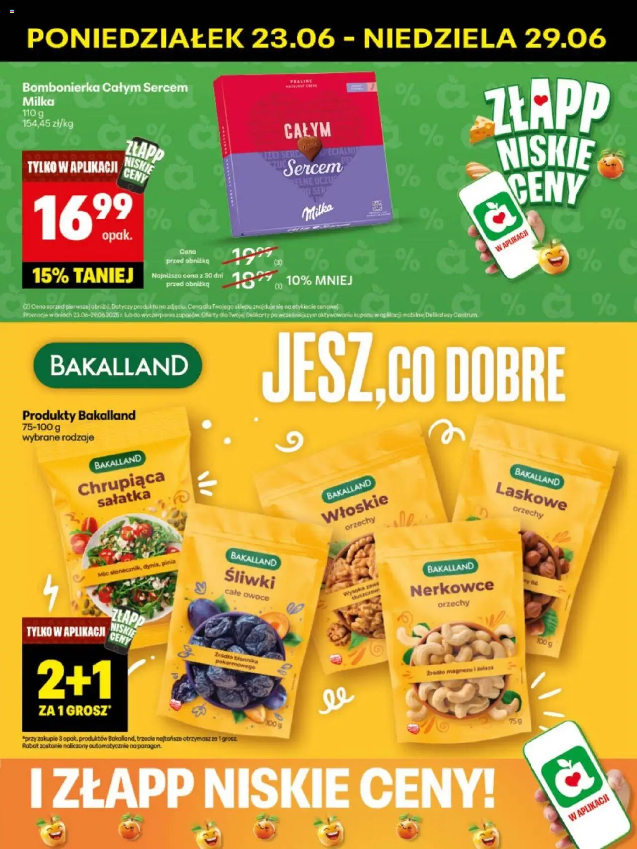 Delikatesy Centrum Gazetka - Sklepy Własne od 23.06.2025 | Strona: 43 | Produkty: Bombonierka, Milka, Delikatesy, Śliwki
