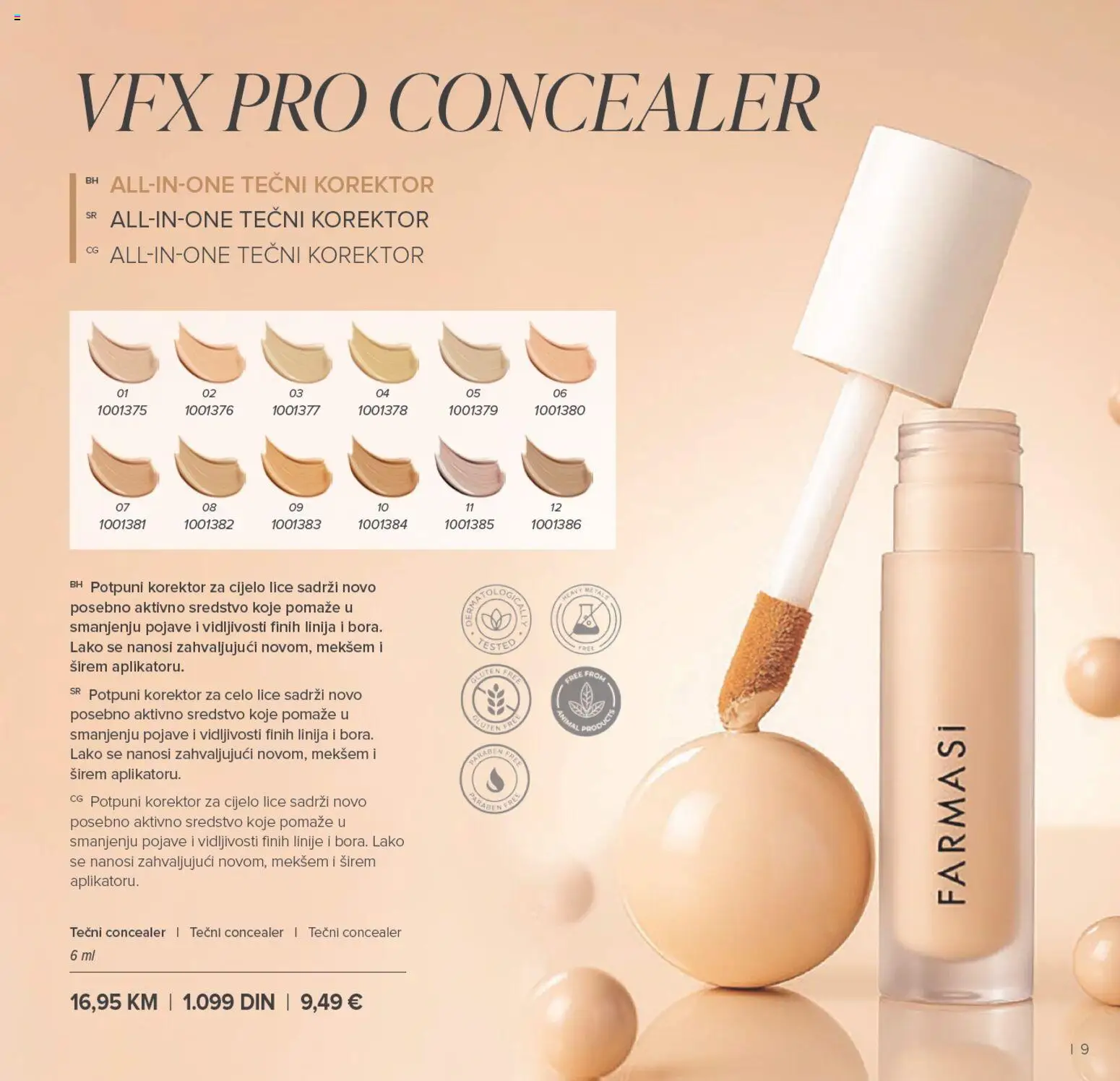 Farmasi katalog - važi od 01.01.2026 | Strana: 9 | Proizvode: Korektor