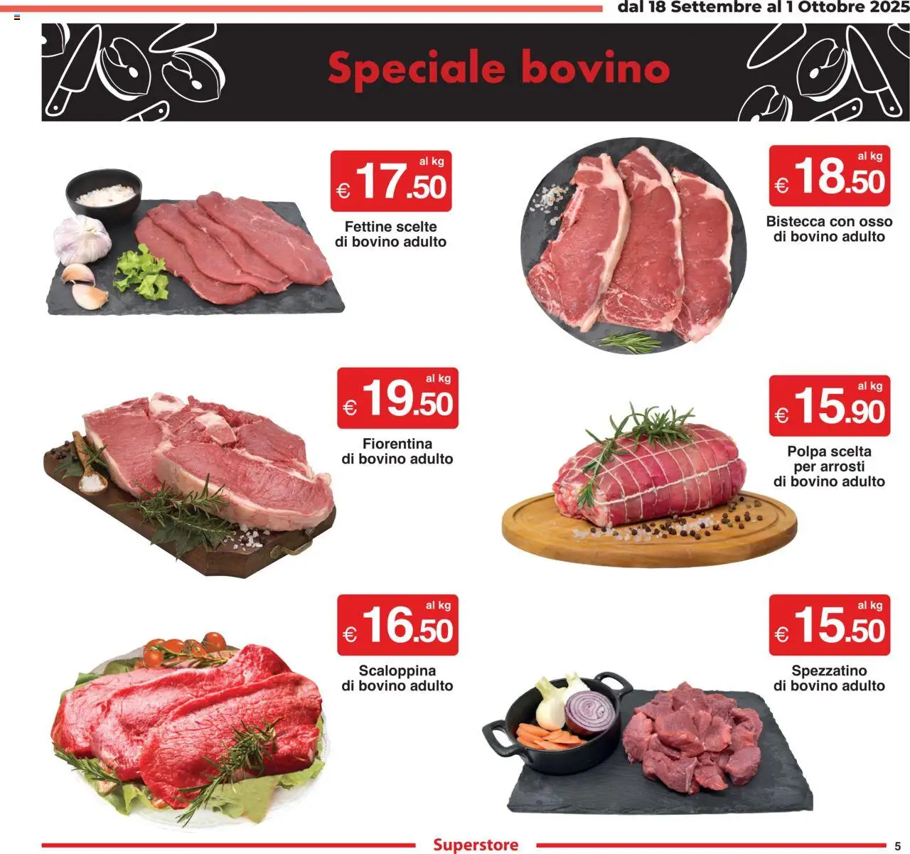 Volantino Sì con Te del 18.09.2025 | Pagina: 5 | Prodotti: Bovino