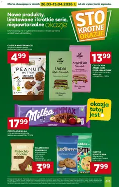 Pogląd oferty "Stokrotka gazetka - Market" - ważna od 26.03.2026 | Strona: 27 | Produkty: Masło orzechowe, Stokrotka, Milka, Masło