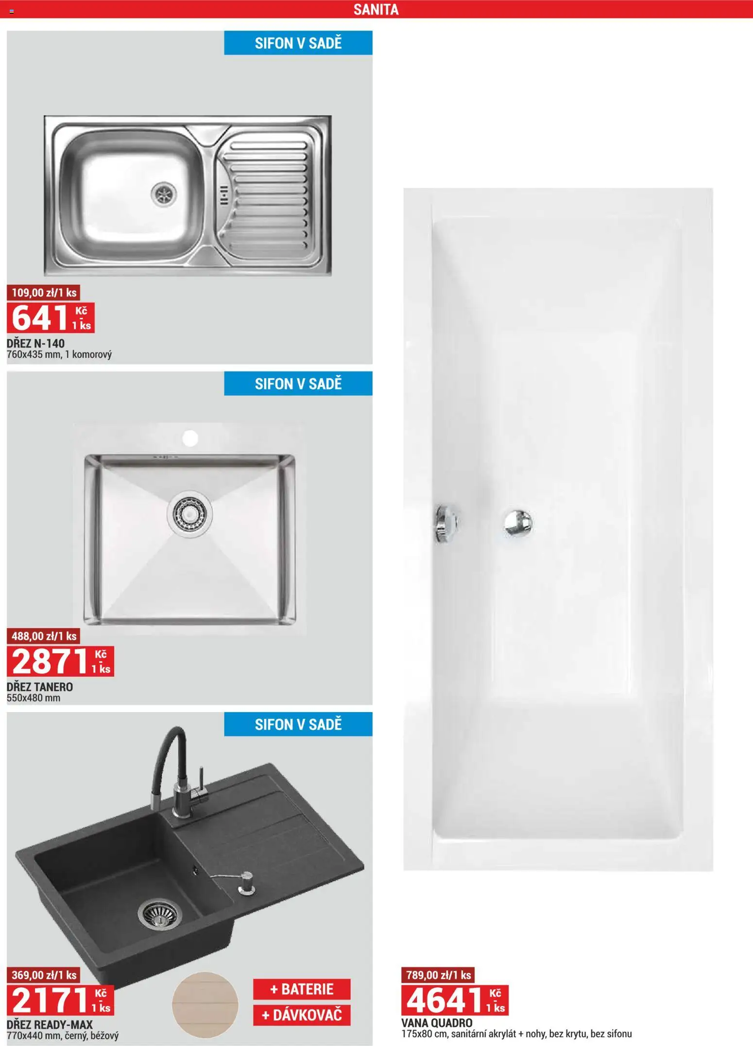 Merkury Market leták od 01.12.2025 | Strana: 35 | Produkty: Dávkovač, Dřez, Baterie, Vana