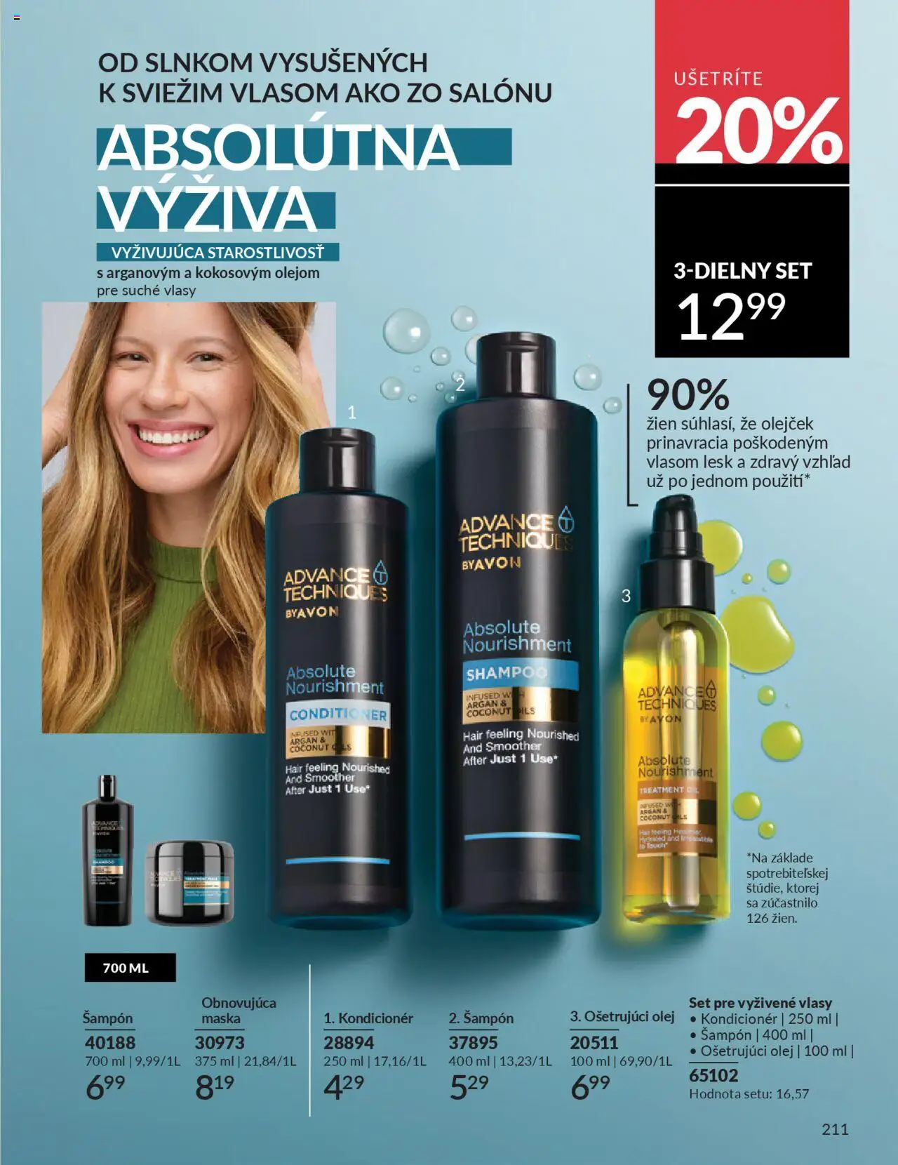 Katalóg Avon  2025 │ platný od 31.08.2025 | Strana: 213 | Produkty: Olej, Šampón, Kondicionér, Maska
