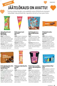 K-Supermarket-mainoslehti voimassa 06.05.2026 alkaen | Sivu: 33 | Tuotteet: Persikka, Suklaa, Mansikat, Jäätelö