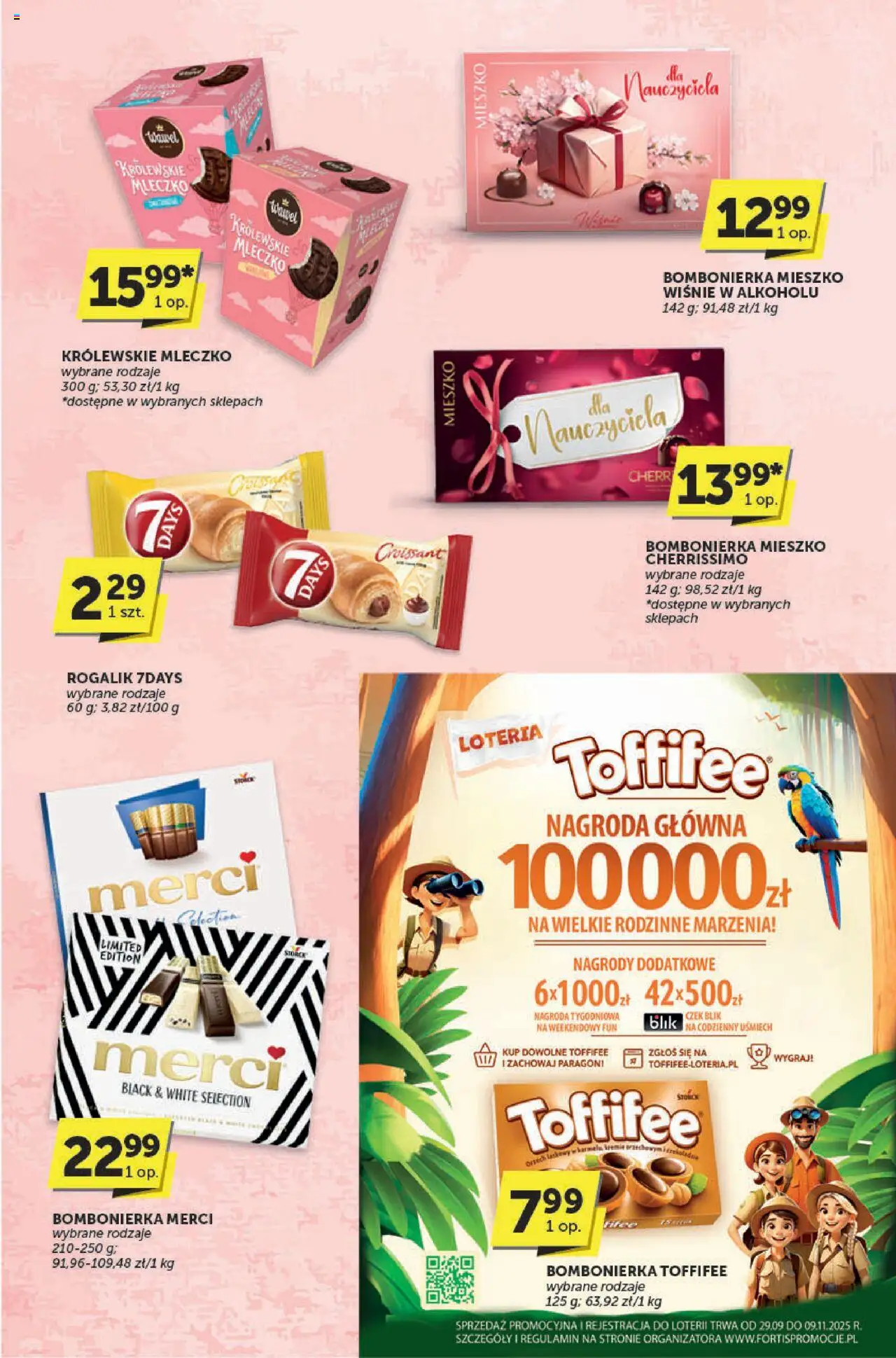 Euro Sklep Gazetka - Katalog od 02.10.2025 | Strona: 21 | Produkty: Bombonierka, Merci, Toffifee, Królewskie Mleczko
