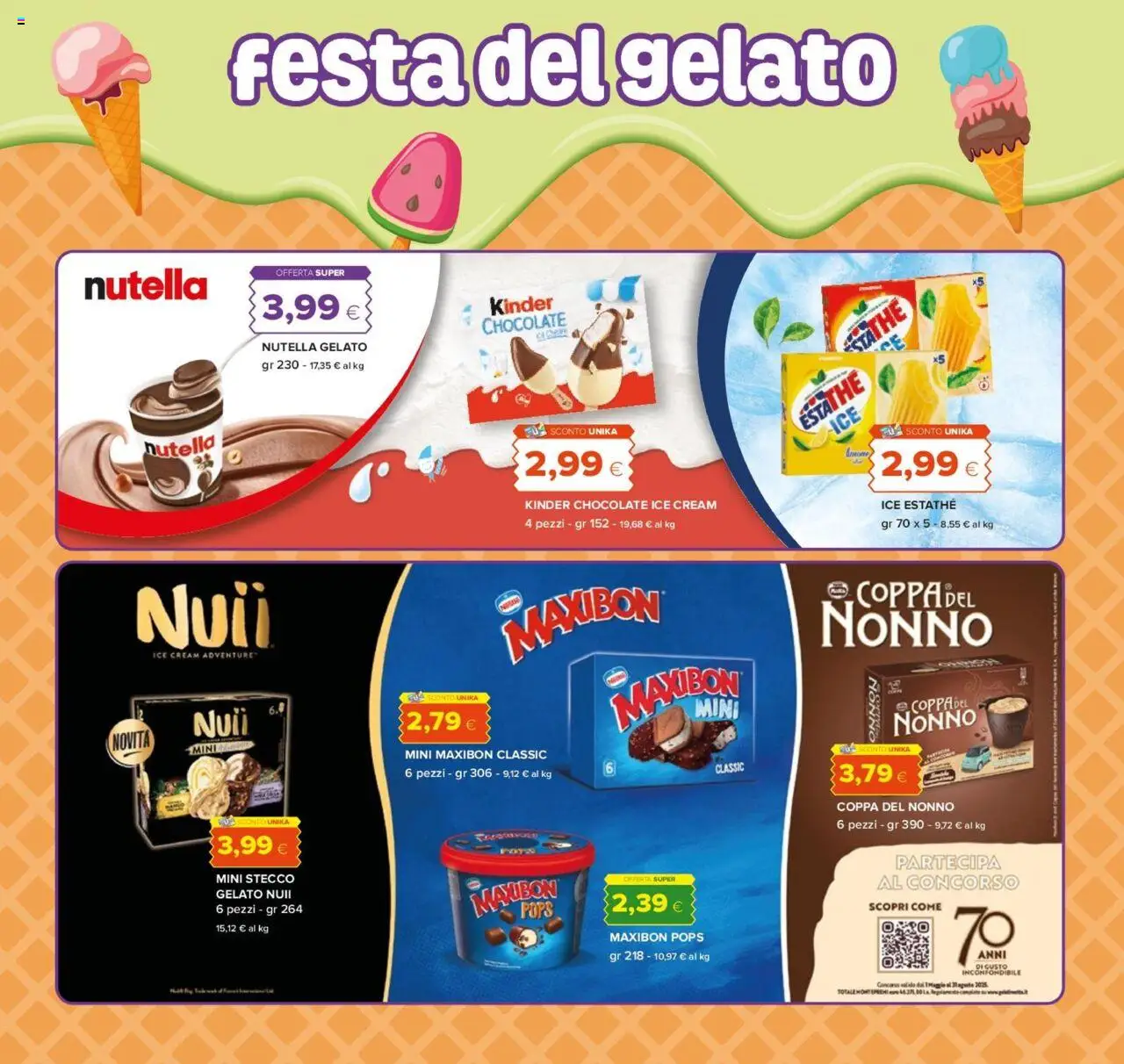 Volantino Oasi del 24.07.2025 | Pagina: 14 | Prodotti: Gelato, Nutella