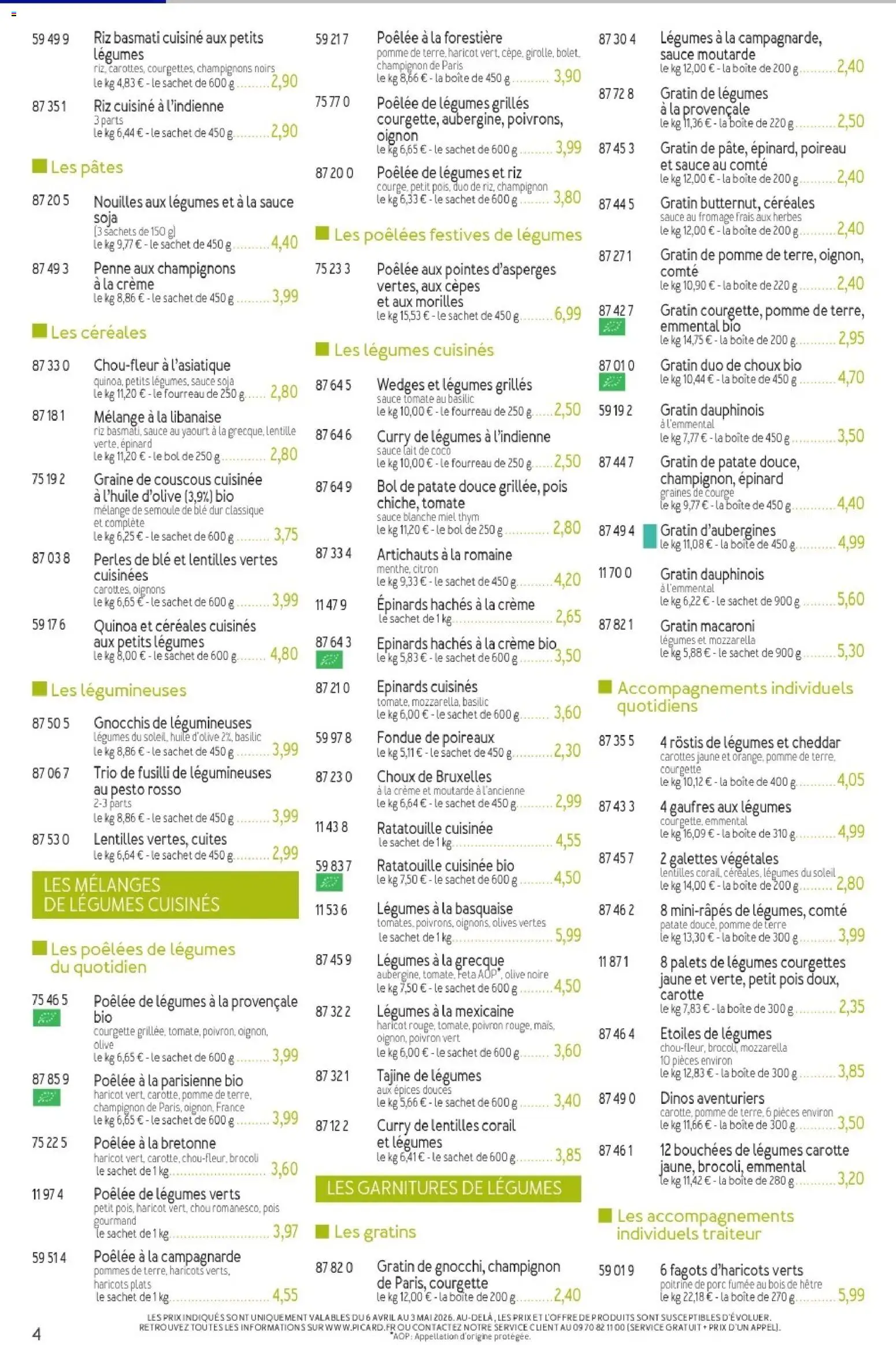 {H1} | Page: 4 | Produits: Pomme, Miel, Riz basmati, Fromage