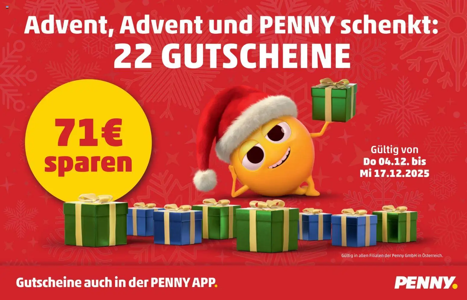 Penny Markt Gutscheine  gültig ab 04.12.2025 | Seite: 1