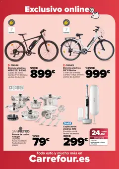 Vista previa Carrefour folleto válido desde el 03.12.2025 | Página: 86 | Productos: Cepillo, Bicicleta eléctrica, Batería, Espejo
