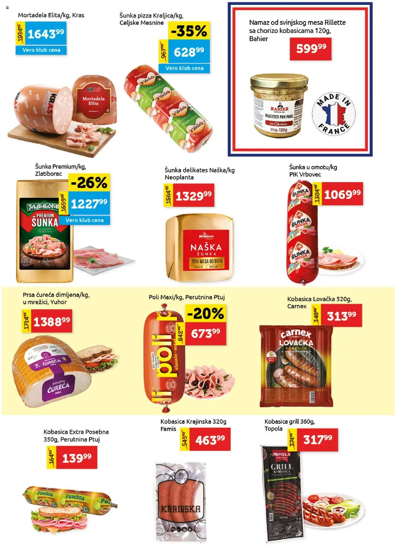 SuperVERO katalog - važi od 02.10.2025 | Strana: 5 | Proizvode: Mortadela, Perutnina Ptuj, Šunka, Kobasica