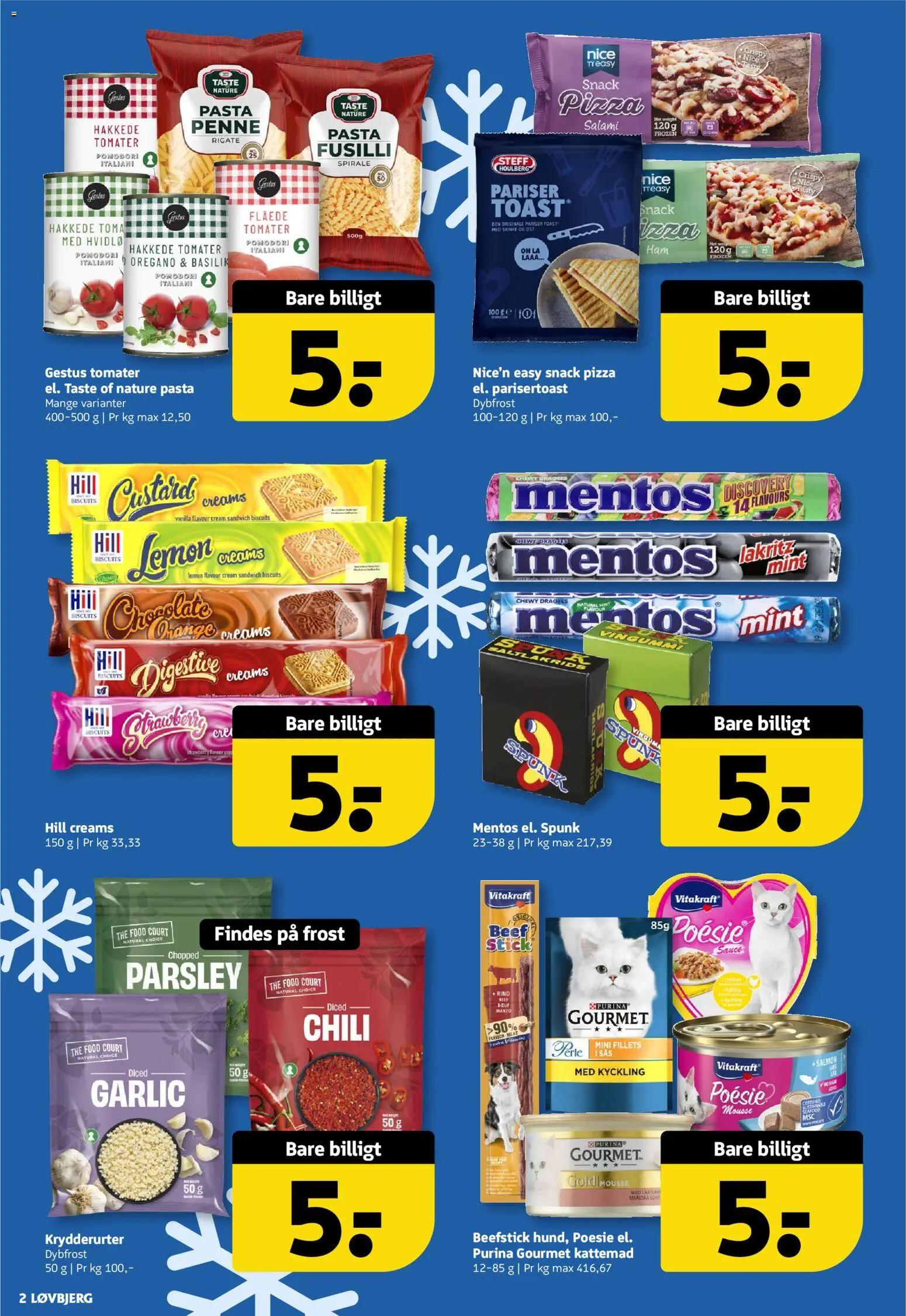 Løvbjerg tilbudsavis – gyldig fra 23.01.2026 | Side: 2 | Produkter: Pizza, Tomater, Pasta, Oregano
