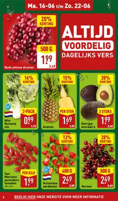  | Pagina: 2 | Producten: Avocado, Kersen, Tomaten, Druiven