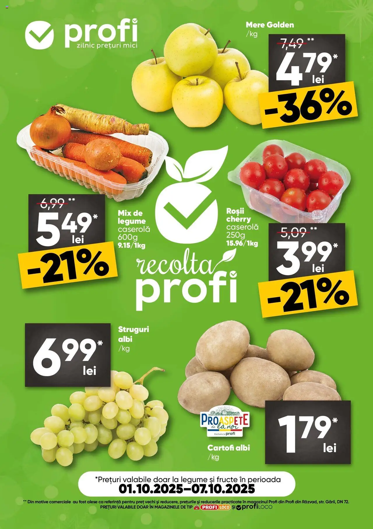 Noul catalog Profi – valabil de la 01.10.2025 | Pagină: 1 | Produse: Mici, Mere, Roșii, Cartofi
