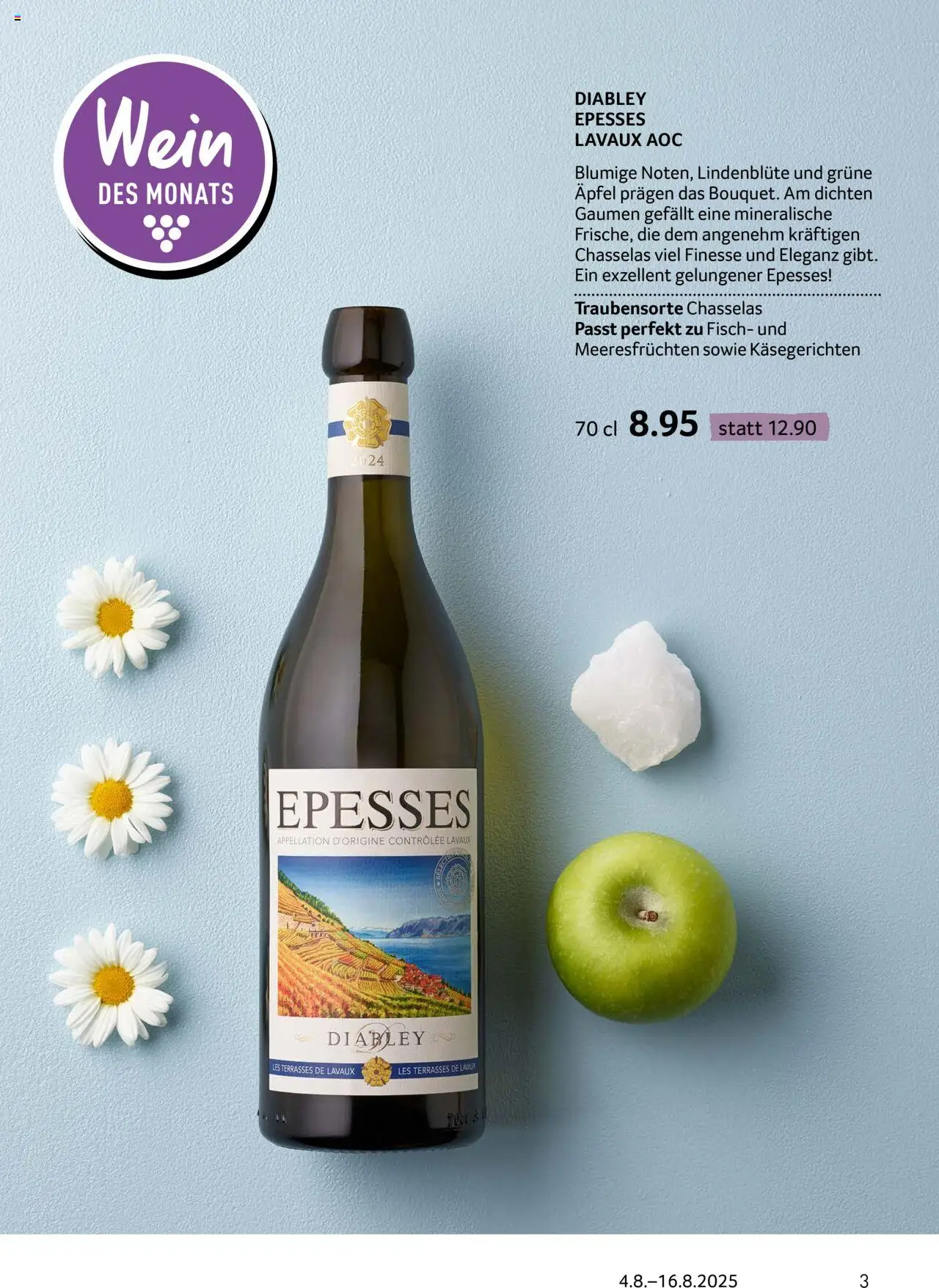 Prodega Aktionen Enoteca ab 04.08.2025 | Seite: 3 | Produkte: Wein, Äpfel, Fisch