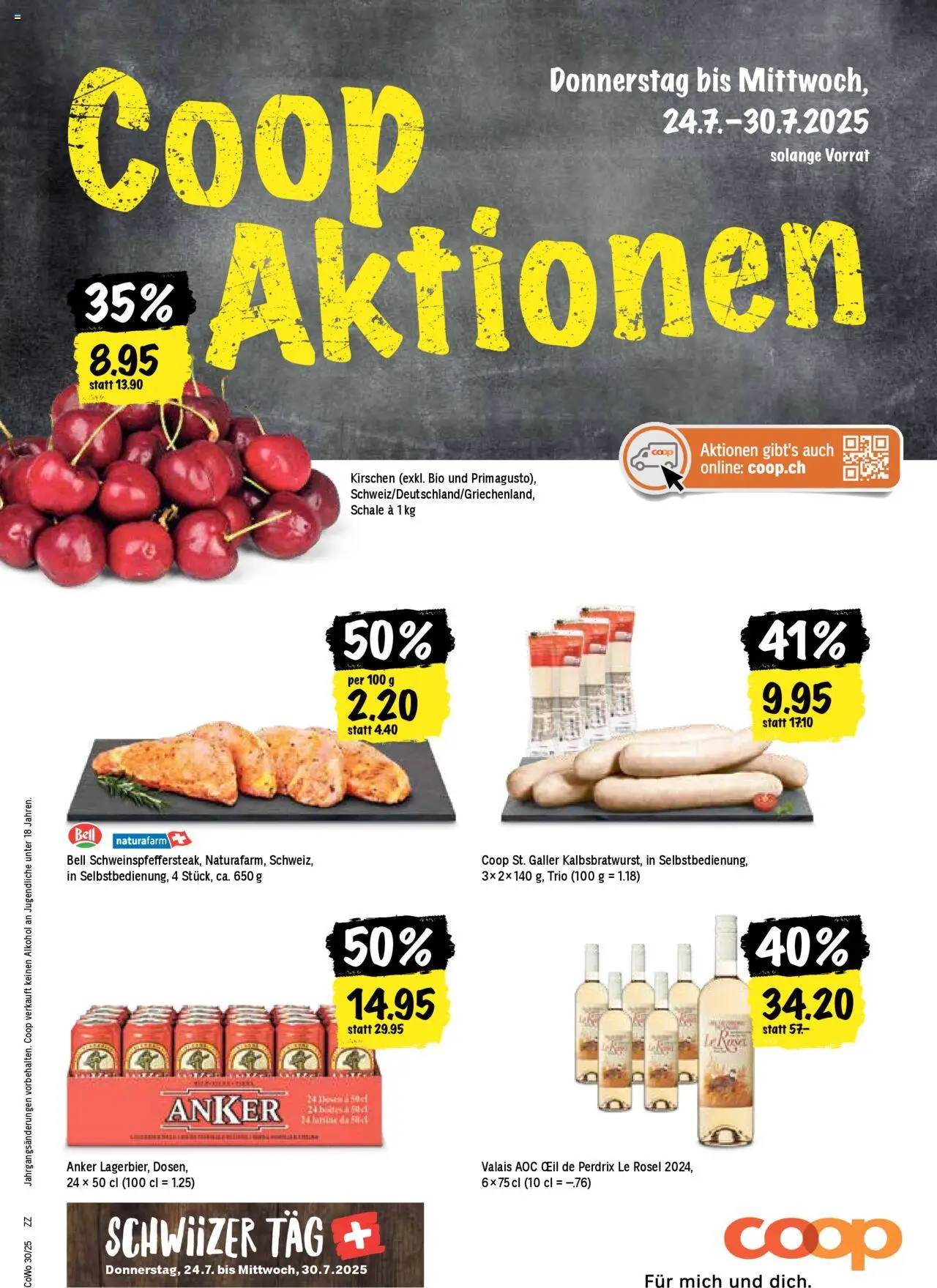Coop Aktionen ab 24.07.2025 | Seite: 1 | Produkte: Kirschen