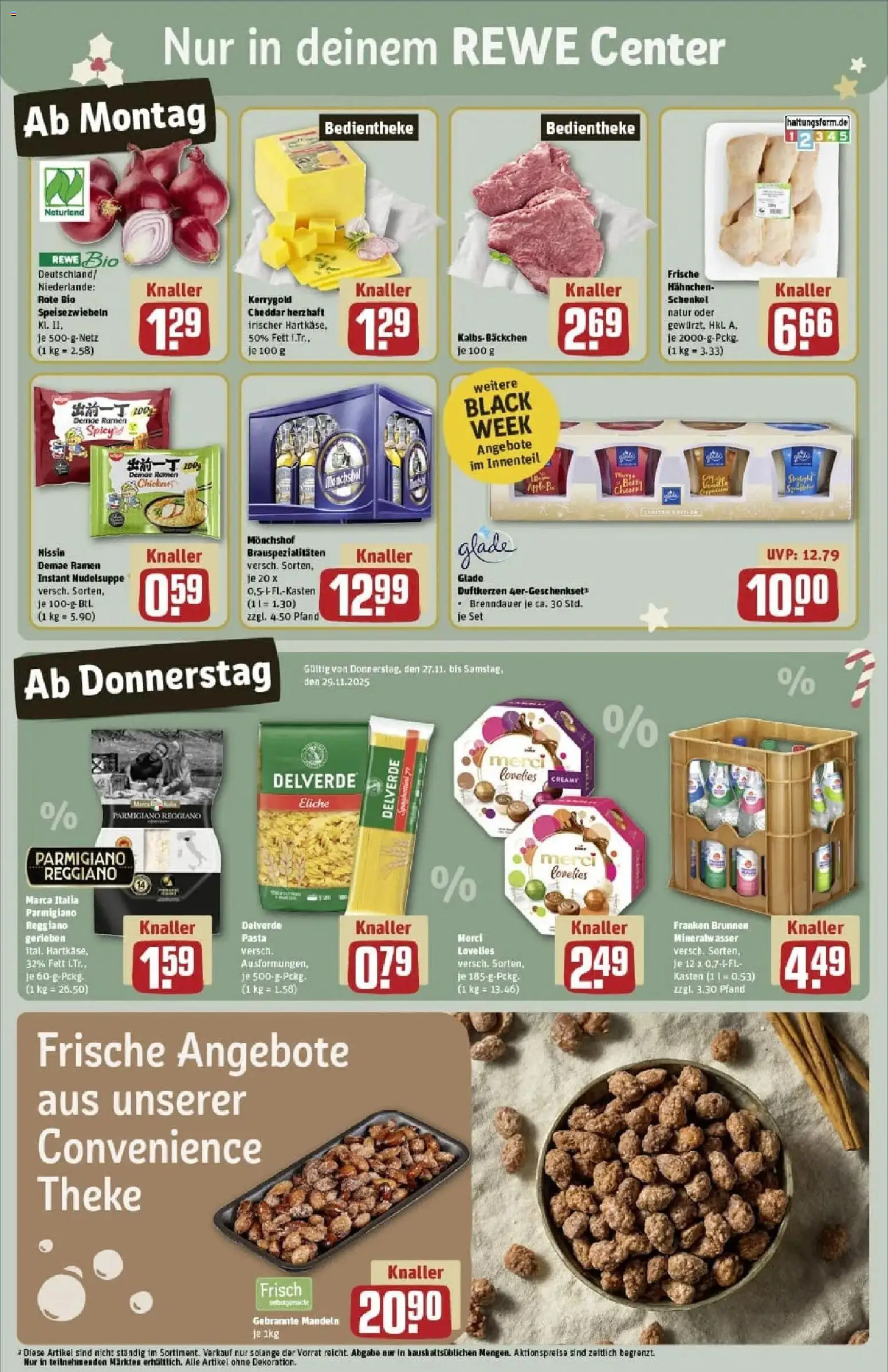 Rewe prospekt München / Bogenhausen	 – gültig ab 23.11.2025 | Seite: 5 | Produkte: Monchshof, Merci, Hahnchen, Pasta
