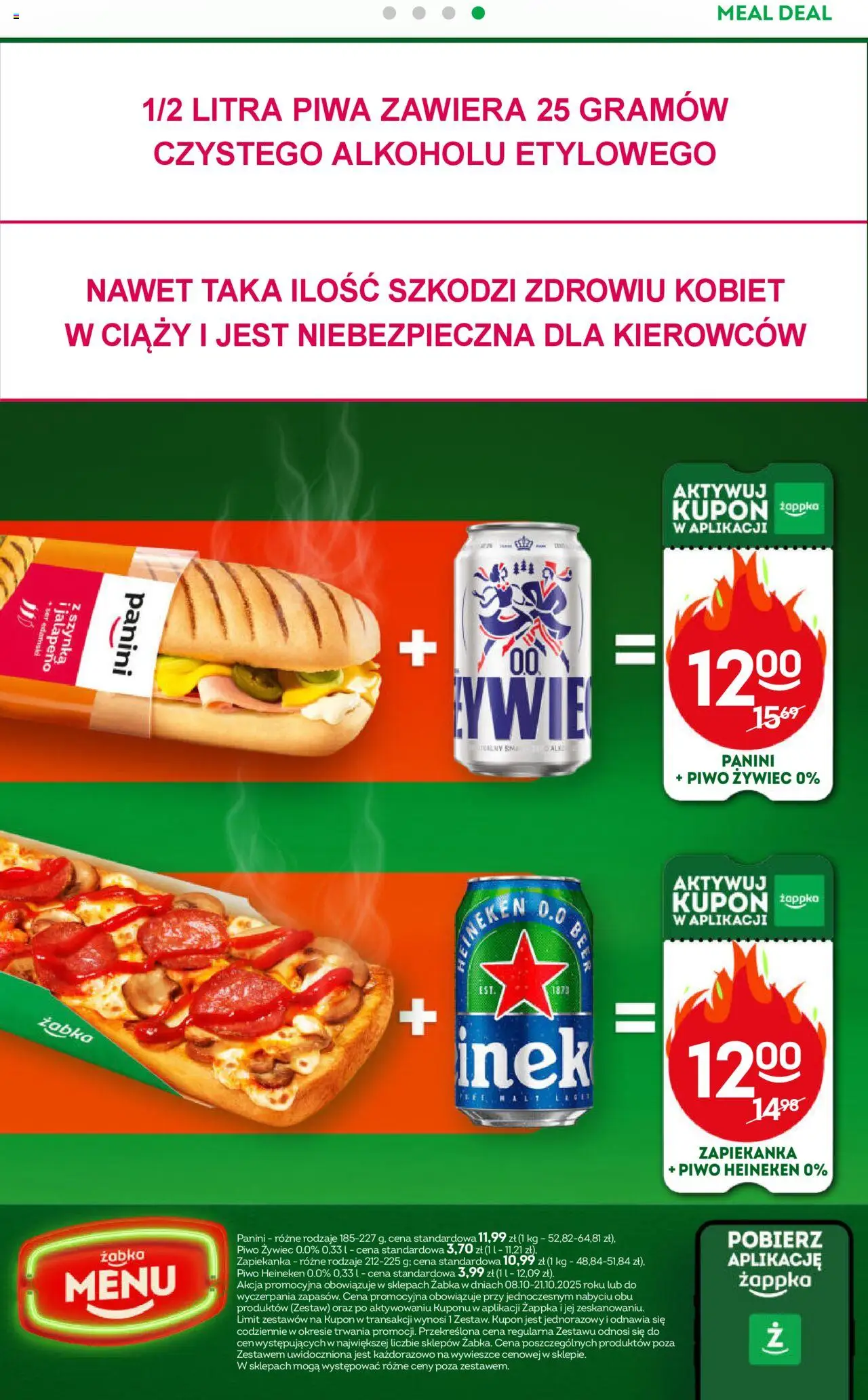 Żabka Gazetka od 08.10.2025 | Strona: 51 | Produkty: Zapiekanka, Panini, Szynka, Piwo