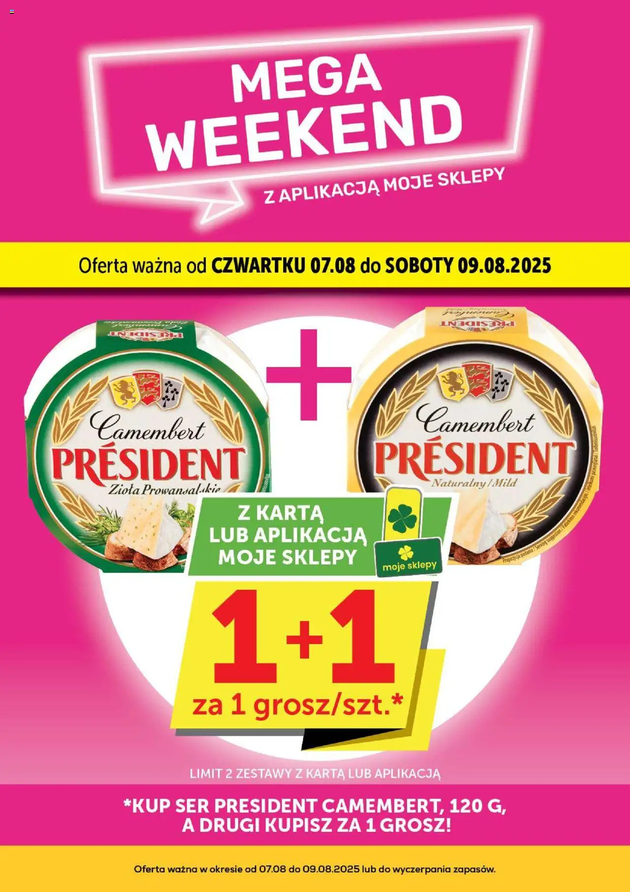 Groszek Gazetka - Minimarket od 07.08.2025 | Strona: 14 | Produkty: Karta, Camembert, Ser
