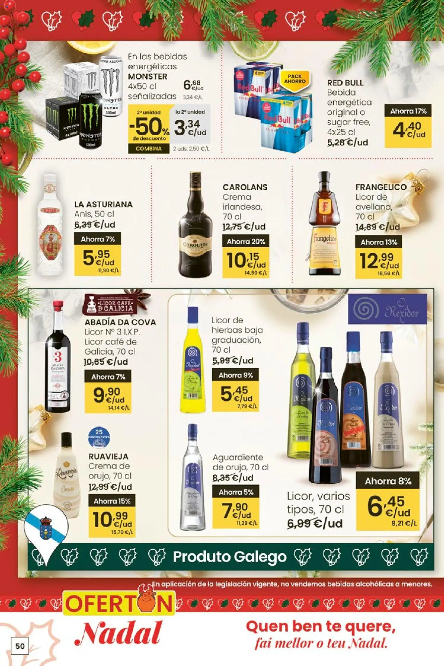 Eroski - Center │ válido desde el 27.11.2025 | Página: 50 | Productos: Licor, Café, Crema, Té
