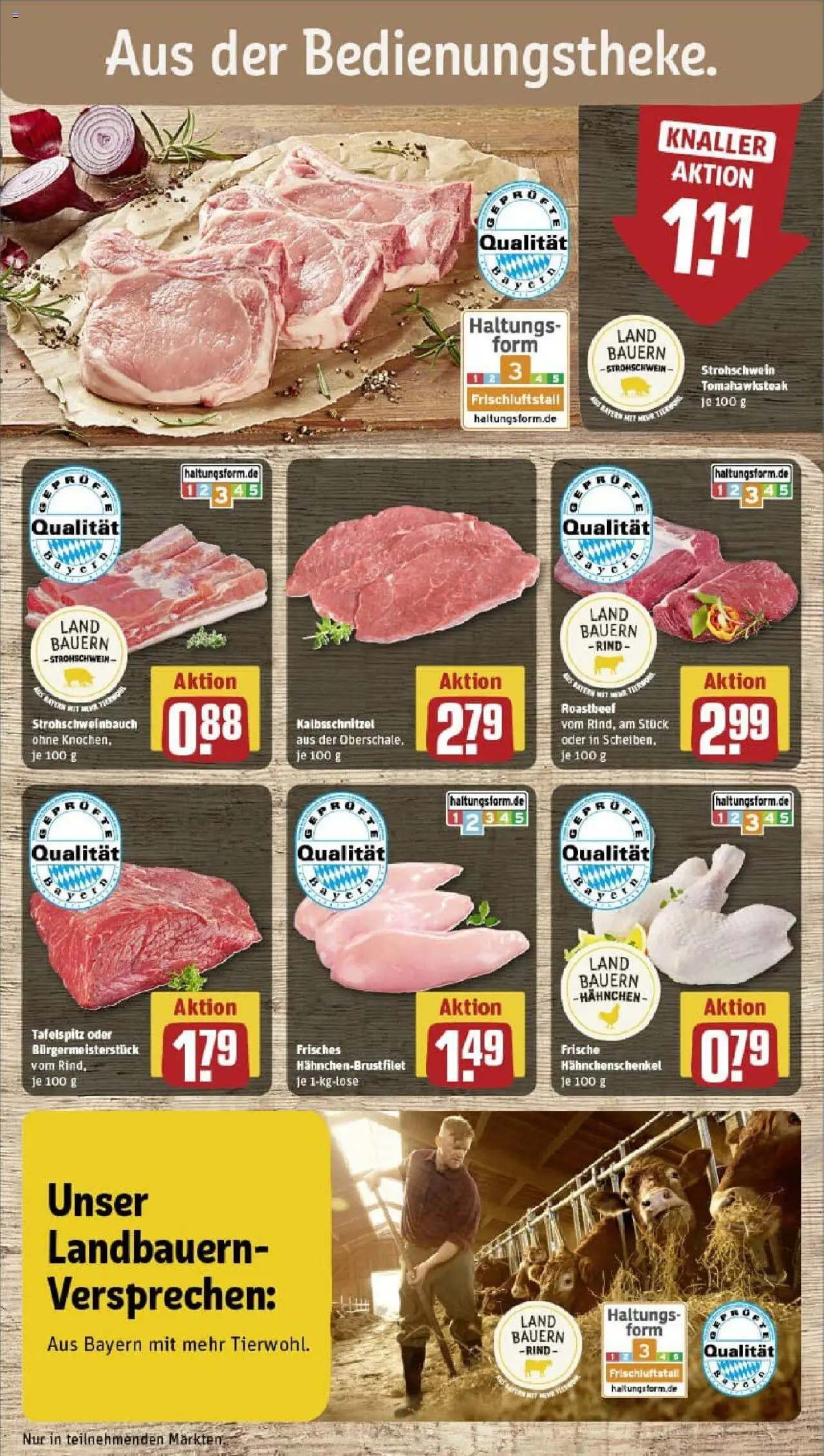 Rewe prospekt Bad Brückenau	 - gültig ab dem 13.07.2025 | Seite: 10 | Produkte: Tafelspitz, Hahnchen, Hahnchenschenkel, Steak