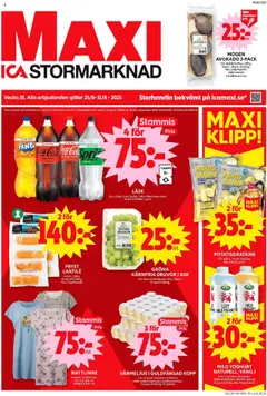 ICA Maxi - Enköping - Förhandsvisning av reklamblad från butik ICA Maxi aktuell från 25.08.2025