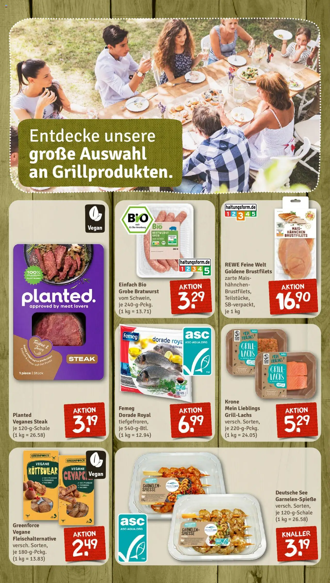 Nahkauf Prospekt - gültig ab dem 25.08.2025 | Seite: 8 | Produkte: Grill, Hahnchen, Garnelen, Lachs