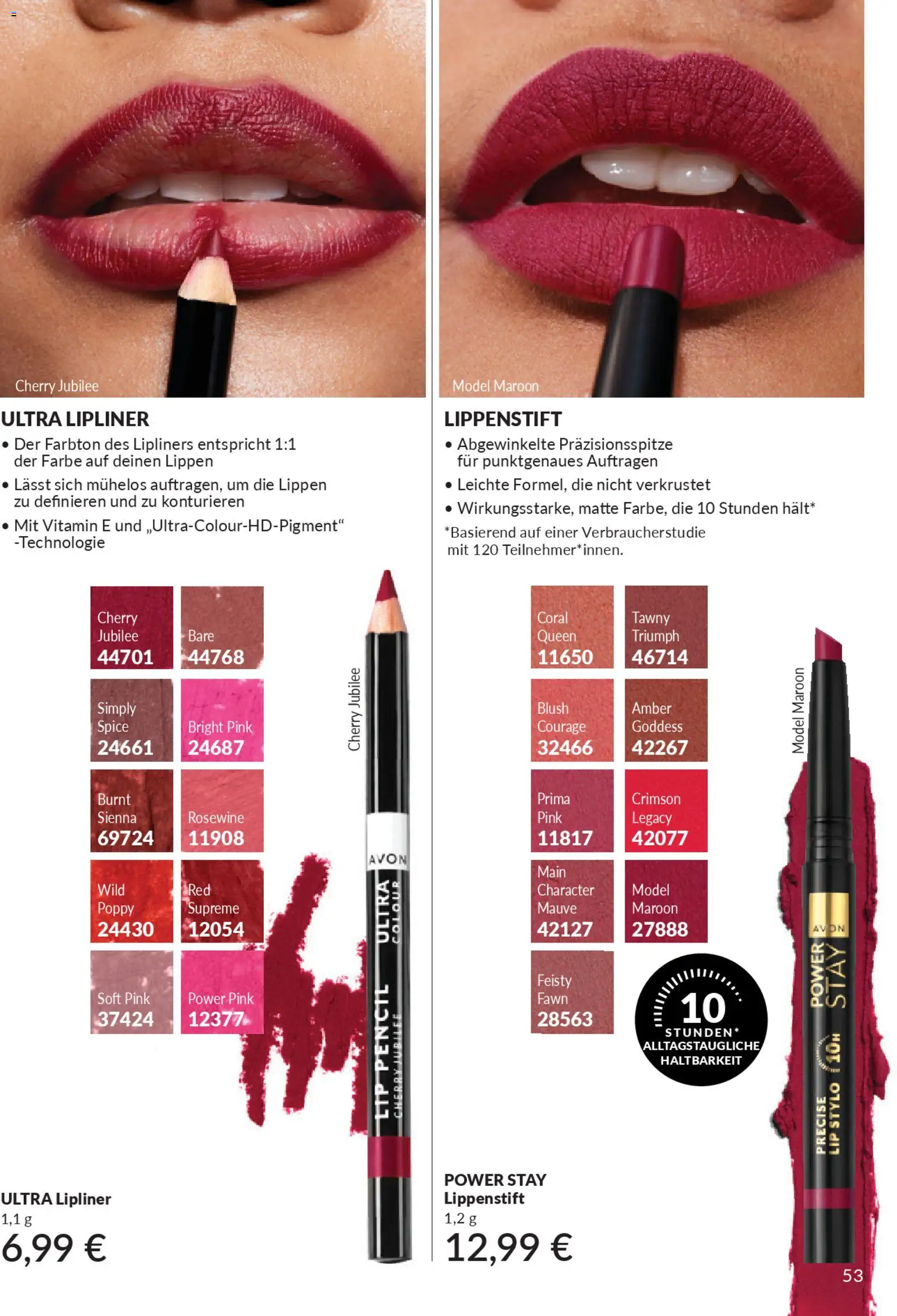AVON Katalog März 2026 – gültig ab 01.03.2026 | Seite: 55 | Produkte: Coral, Lippenstift, Blush, Lipliner