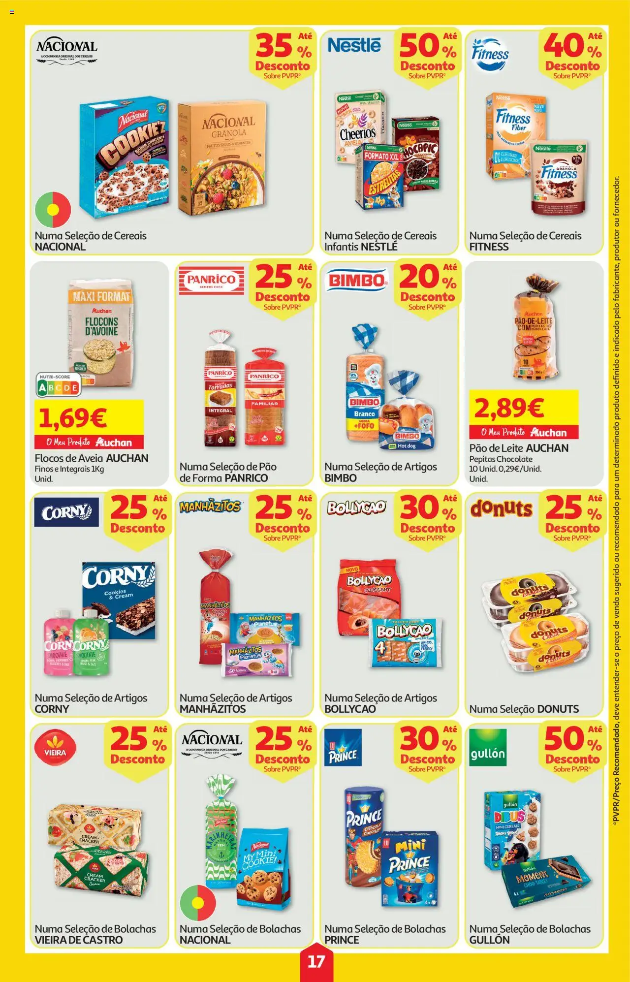 Auchan folheto │ válido de 16.10.2025 | Página: 17 | Produtos: Aveia, Manhãzitos, Nestlé, Flocos