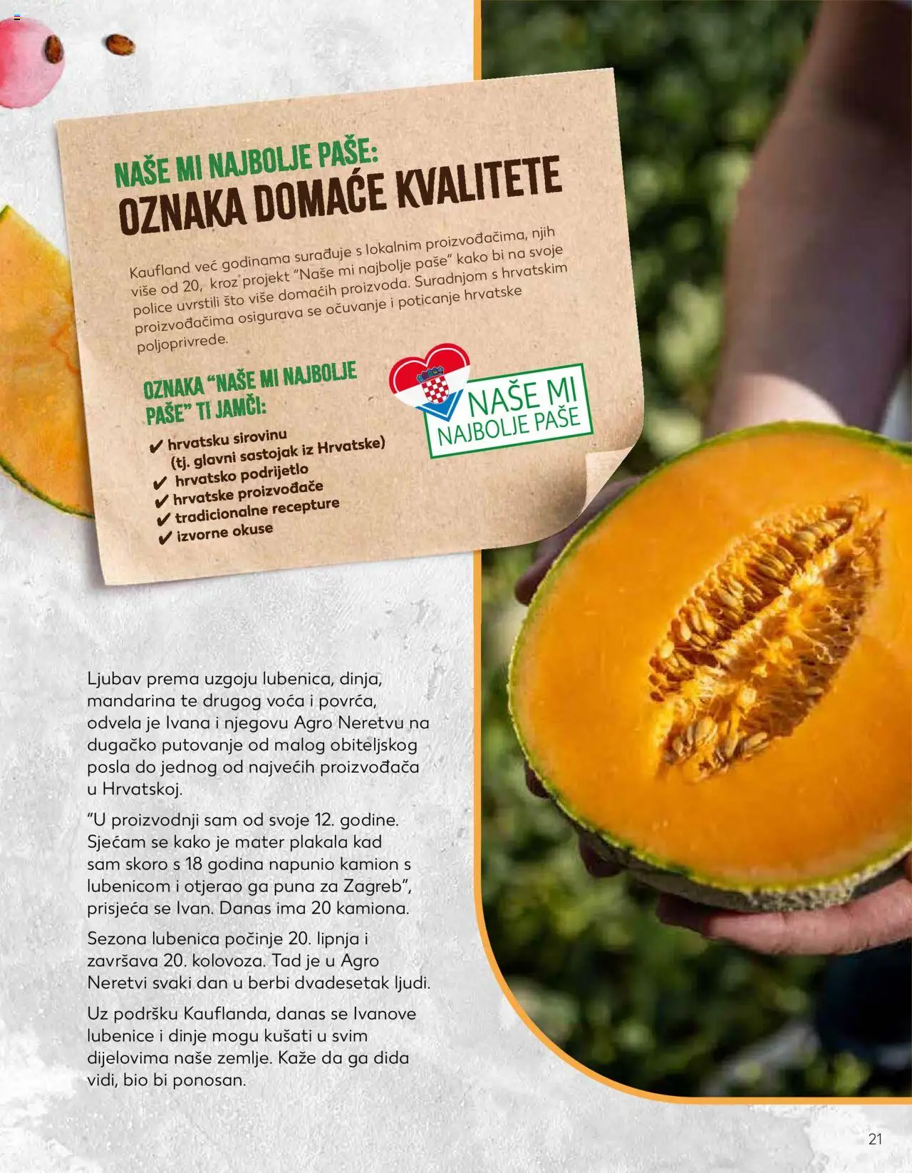 Kaufland katalog | vrijedi od 23.01.2024 | Stranica: 21 | Proizvodi: Lubenica