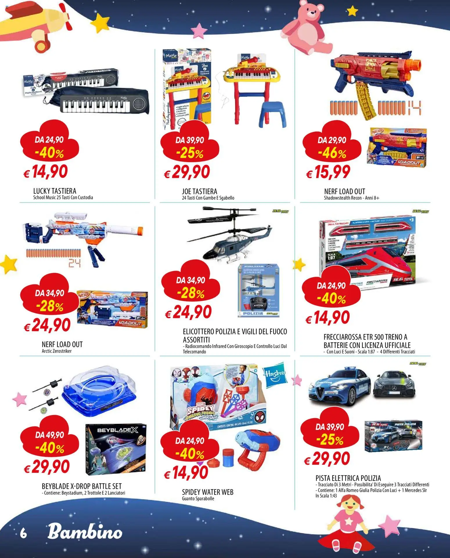 Volantino Famila del 24.11.2025 | Pagina: 6 | Prodotti: Telecomando, Tastiera, Scala, Batterie