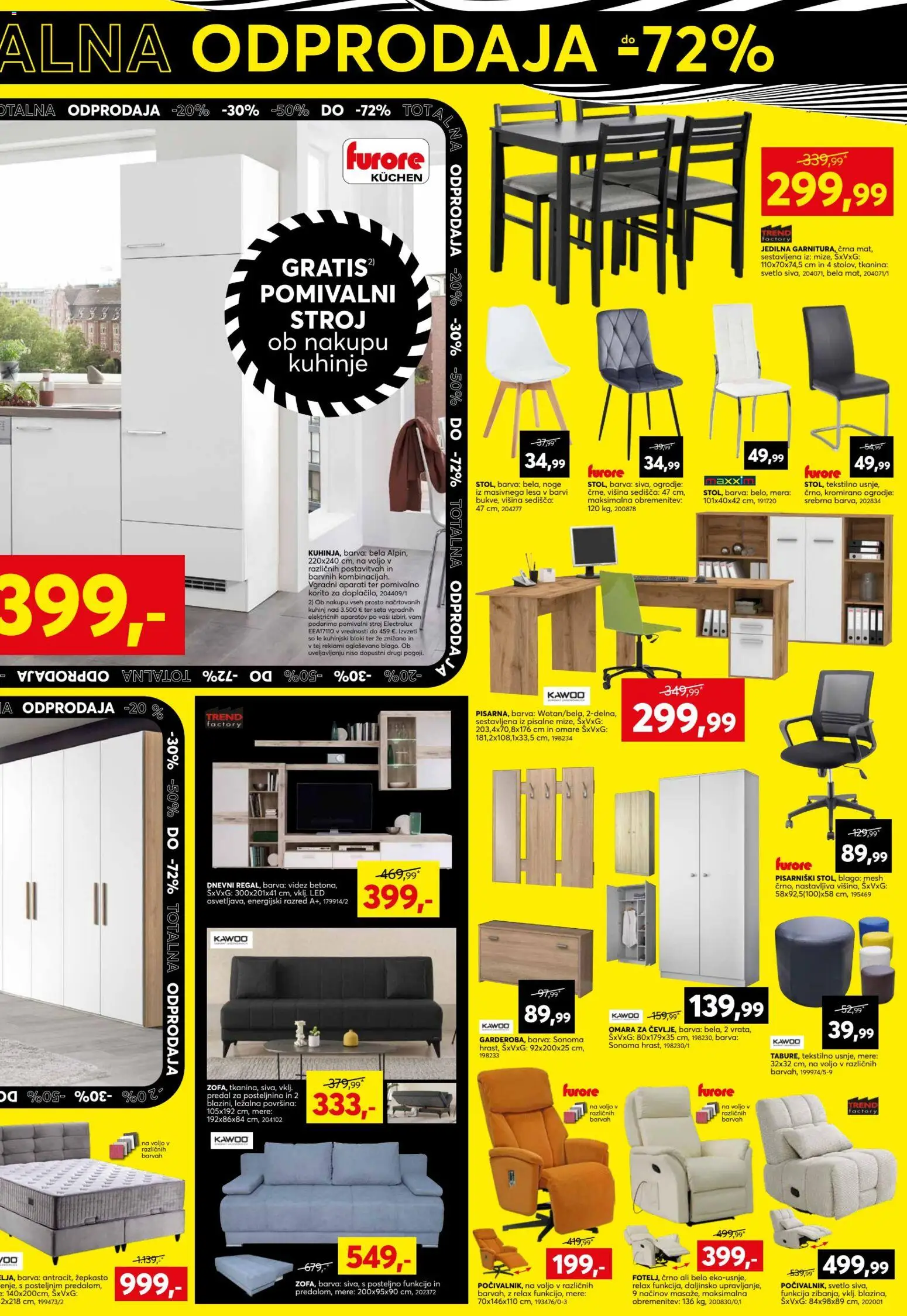 Novi Dipo katalog ponudbe – veljaven od 29.12.2025 | Stran: 3 | Izdelki: Pomivalni stroj, Omara, Pomivalno korito, Barva