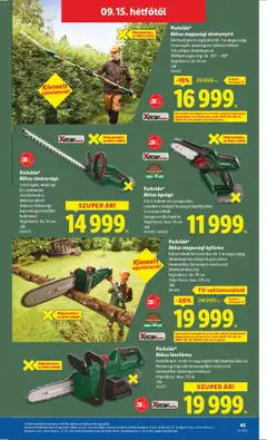 Lidl akciós ujság - amely érvényes a következő dátumtól: 11.09.2025 | Oldal: 45 | Termékek: Kábel, Játékok, Akkumulátor, Kés