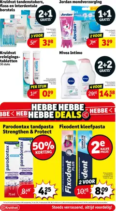 Kruidvat folder week 2 - Voorbeeld van een folder van Kruidvat, geldig van 06.01.2026 | Pagina: 39 | Producten: Egész kacsa, Borstels, Mondverzorging, Kan