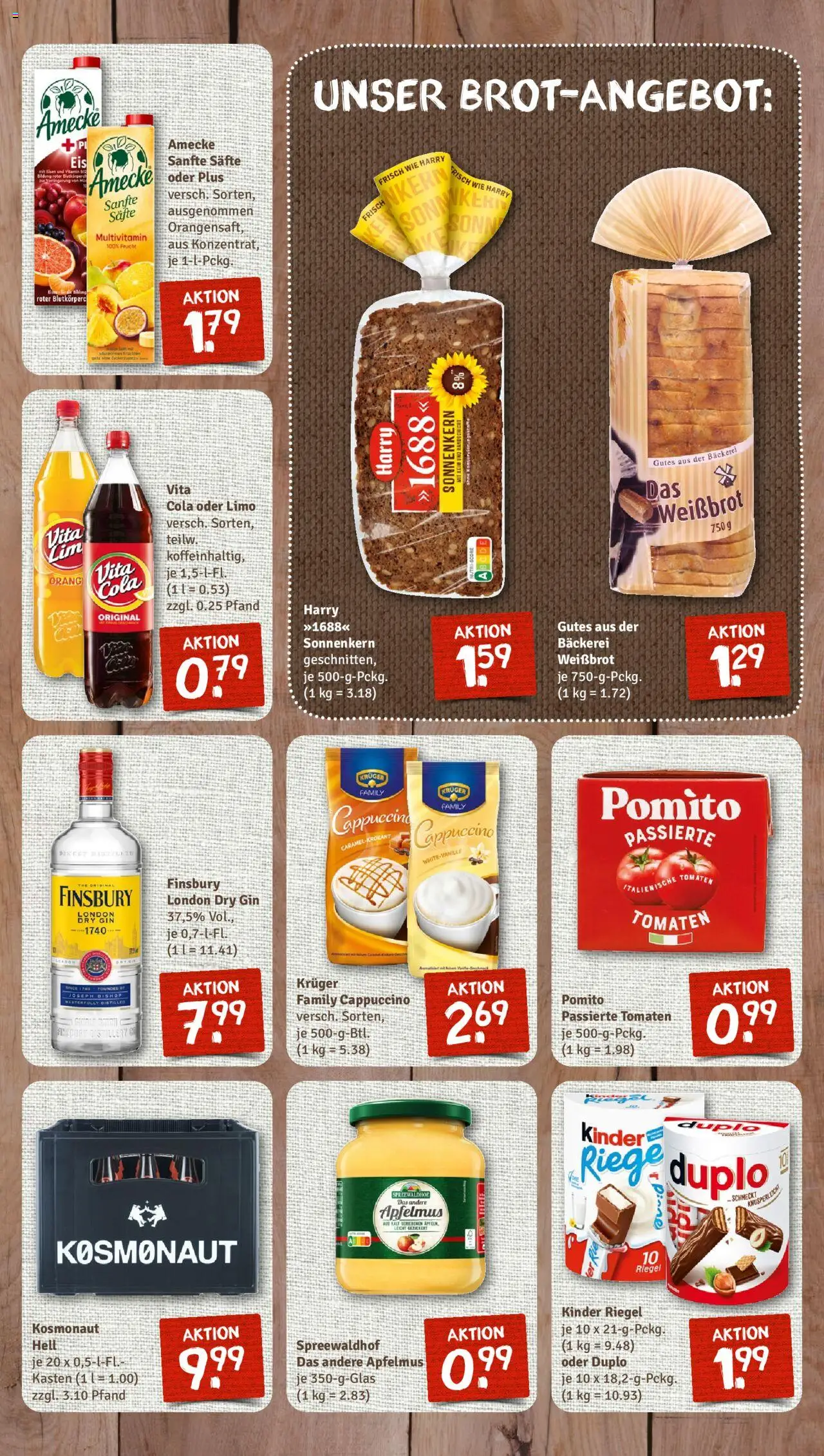 Nahkauf Prospekt - gültig ab dem 11.08.2025 | Seite: 7 | Produkte: Cola, Kinder riegel, Vita cola, Gin