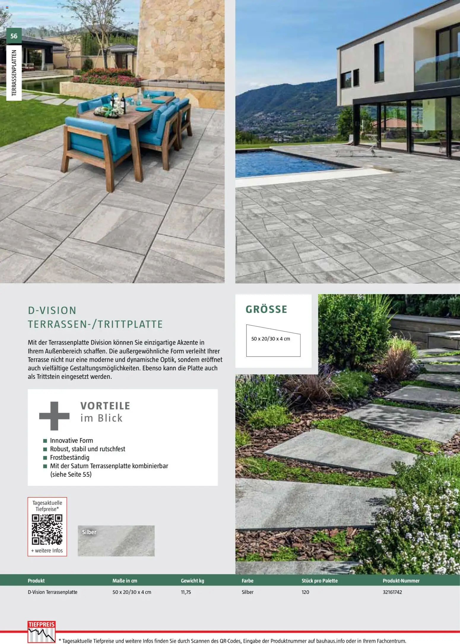 Bauhaus Gartenbaumaterialien gültig ab 01.04.2026 | Seite: 56 | Produkte: Gewicht