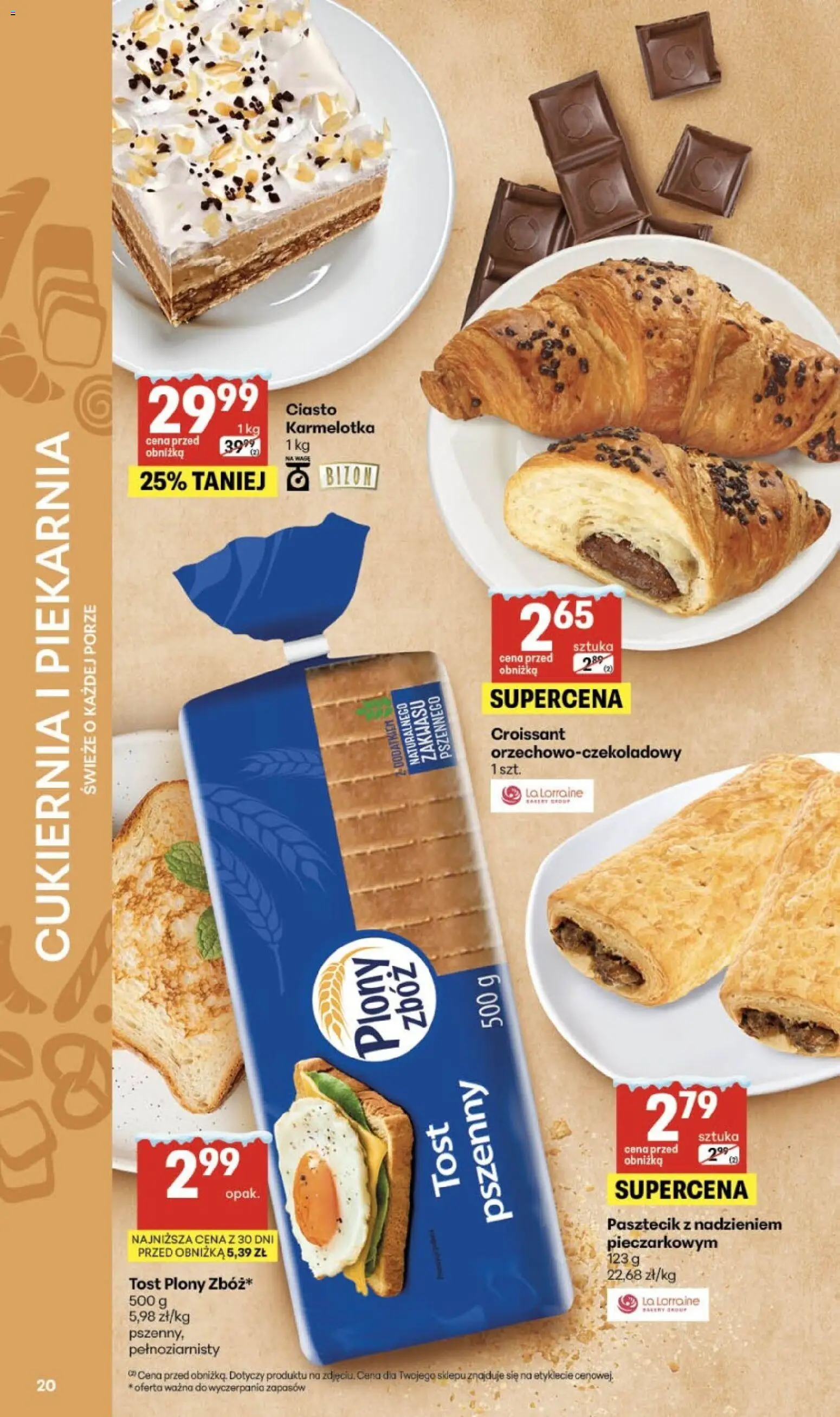Delikatesy Centrum Gazetka - Sklepy Własne od 08.01.2026 | Strona: 20 | Produkty: Ciasto, Piekarnia